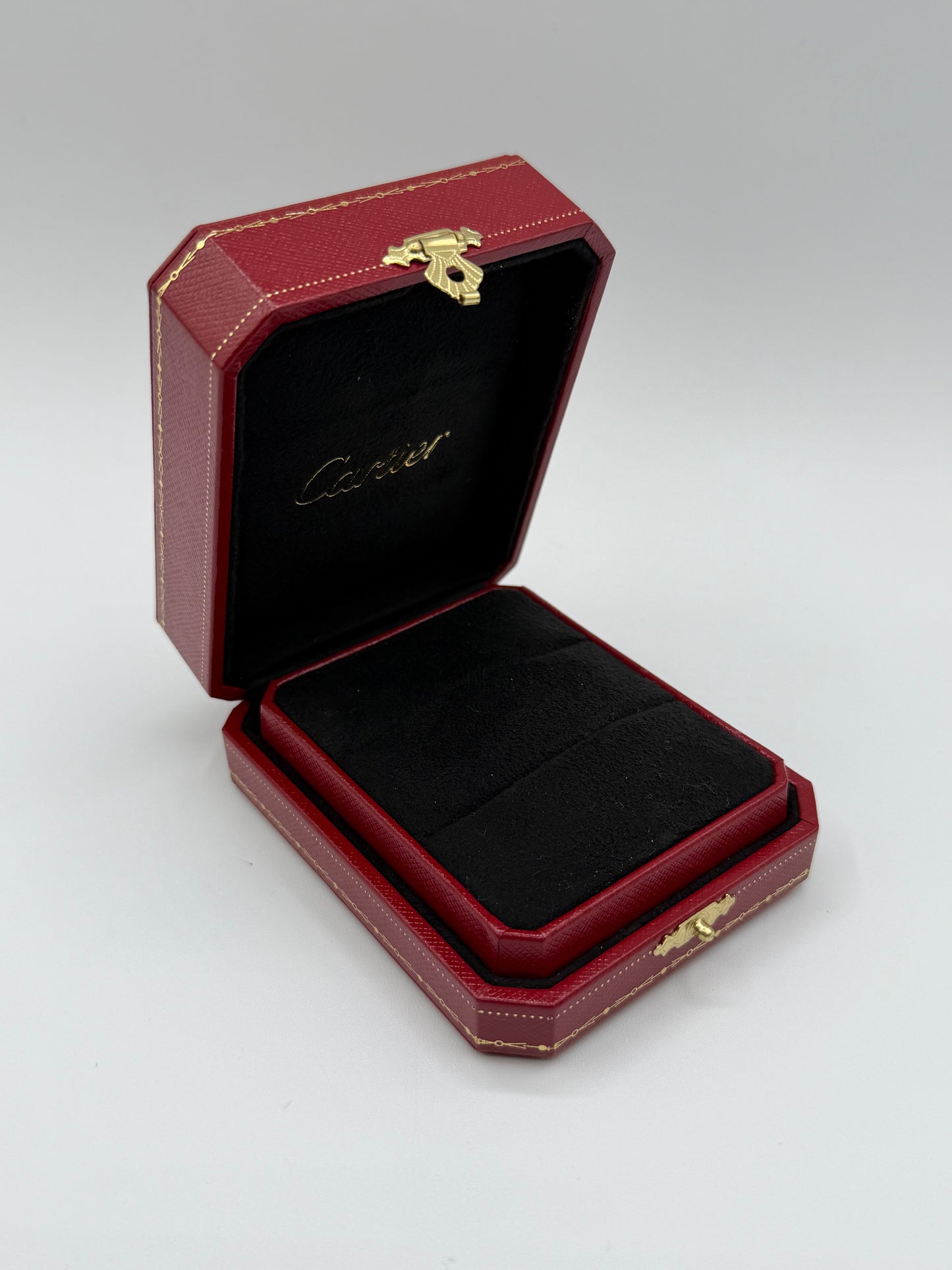 Cartier scatola 2 anelli fidanzamento engagement rings box