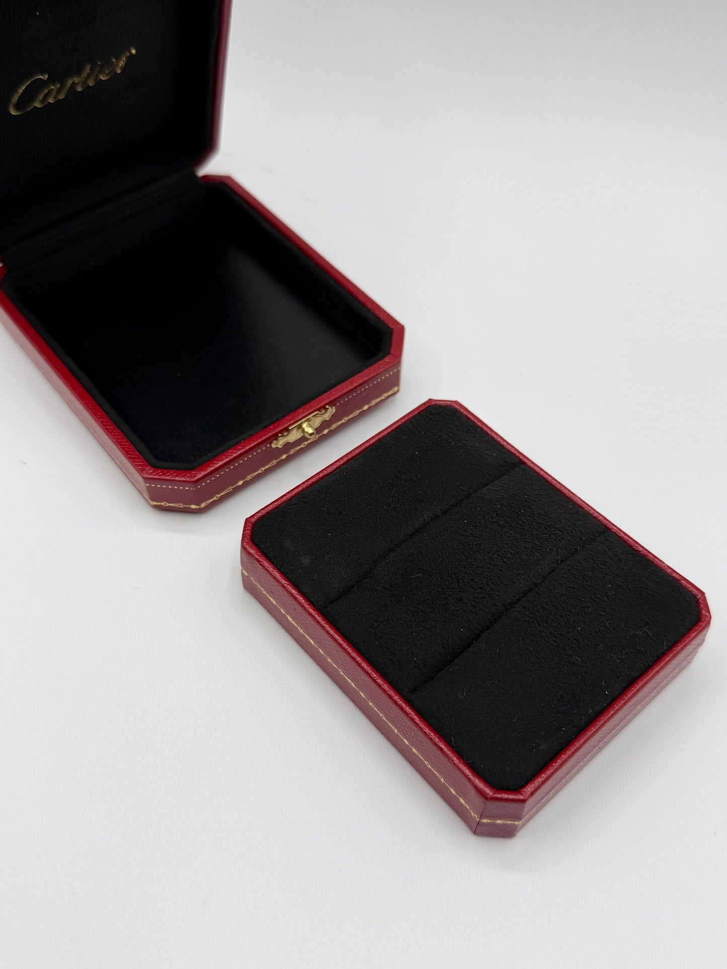 Cartier scatola 2 anelli fidanzamento engagement rings box