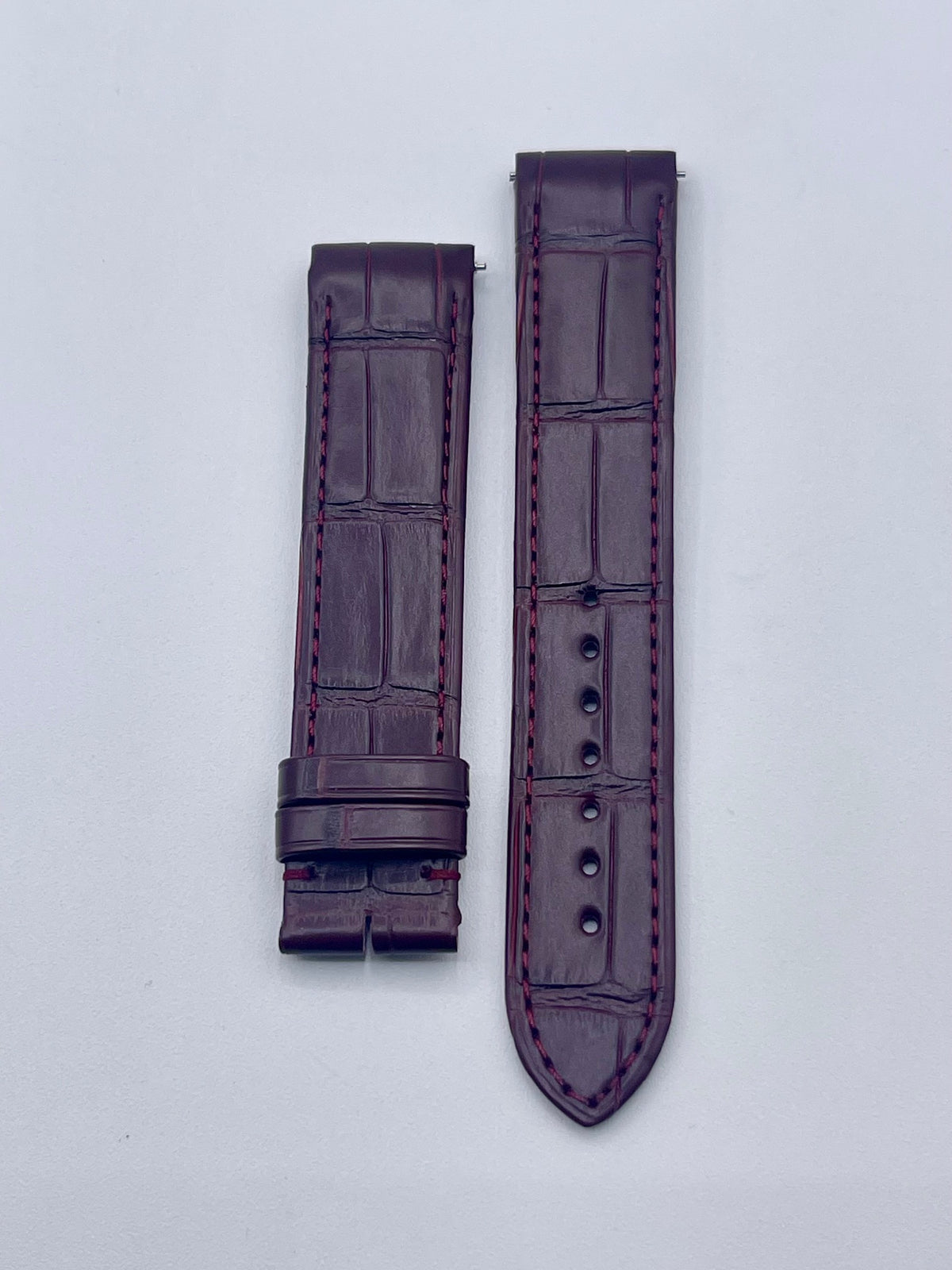 Cartier Santos Dumont XL cinturino alligatore burgundy KDB4BCJ7 19/18mm