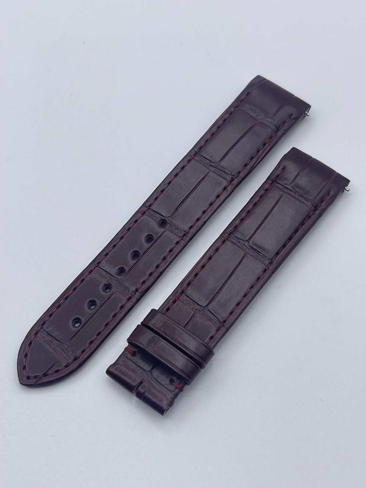 Cartier Santos Dumont XL cinturino alligatore burgundy KDB4BCJ7 19/18mm