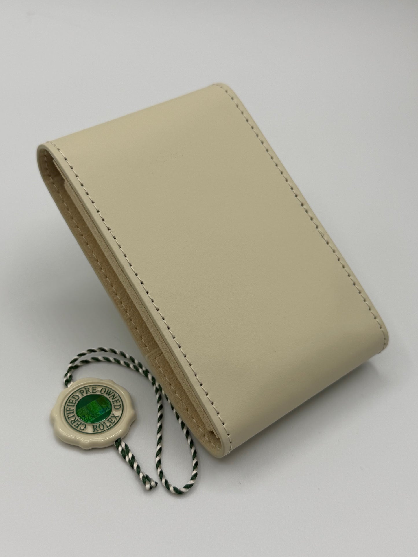 Rolex CPO kit travel box sigillo porta garanzia pelle bianco white booklet