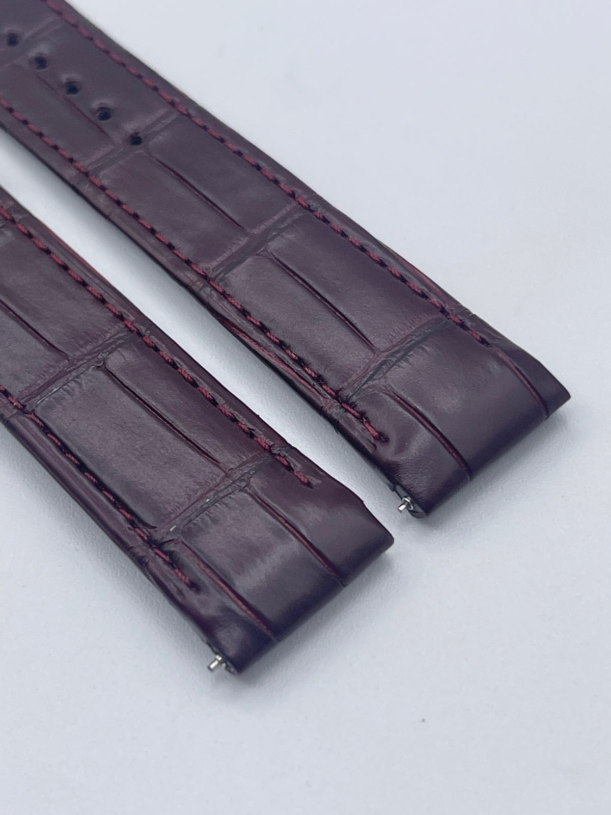 Cartier Santos Dumont XL cinturino alligatore burgundy KDB4BCJ7 19/18mm