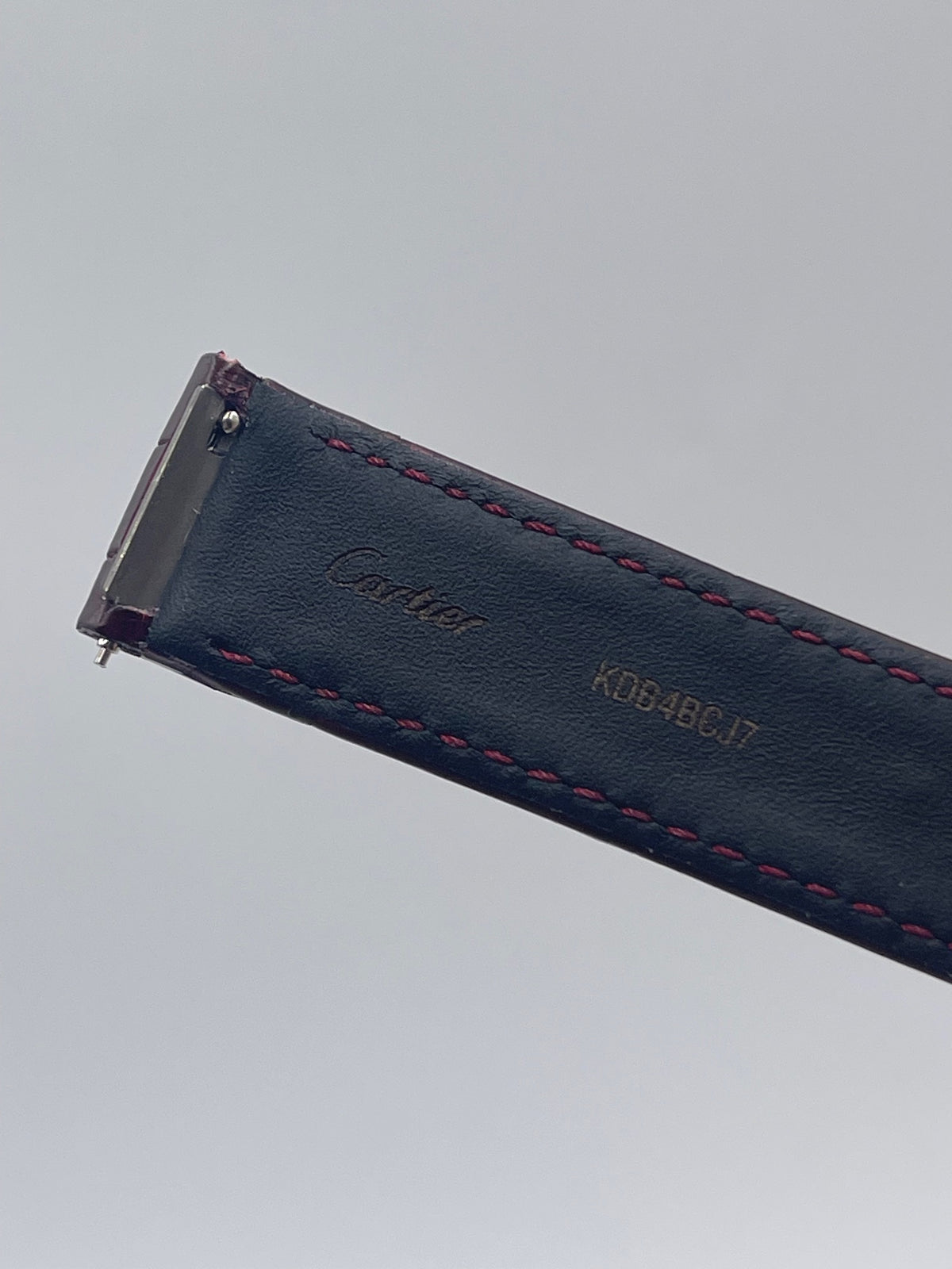 Cartier Santos Dumont XL cinturino alligatore burgundy KDB4BCJ7 19/18mm