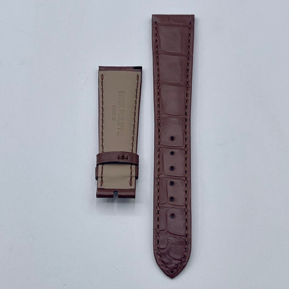 Patek Philippe cinturino alligatore marrone brown strap 20/16mm