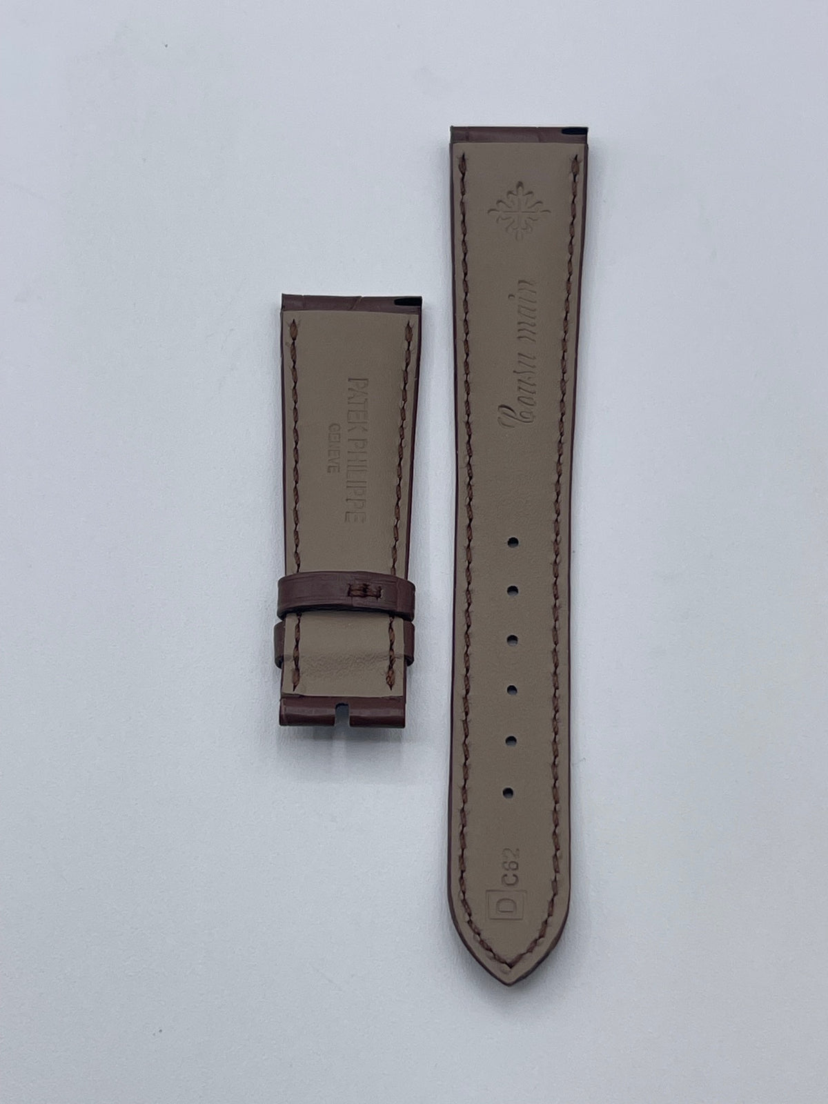 Patek Philippe cinturino alligatore marrone brown strap 20/16mm