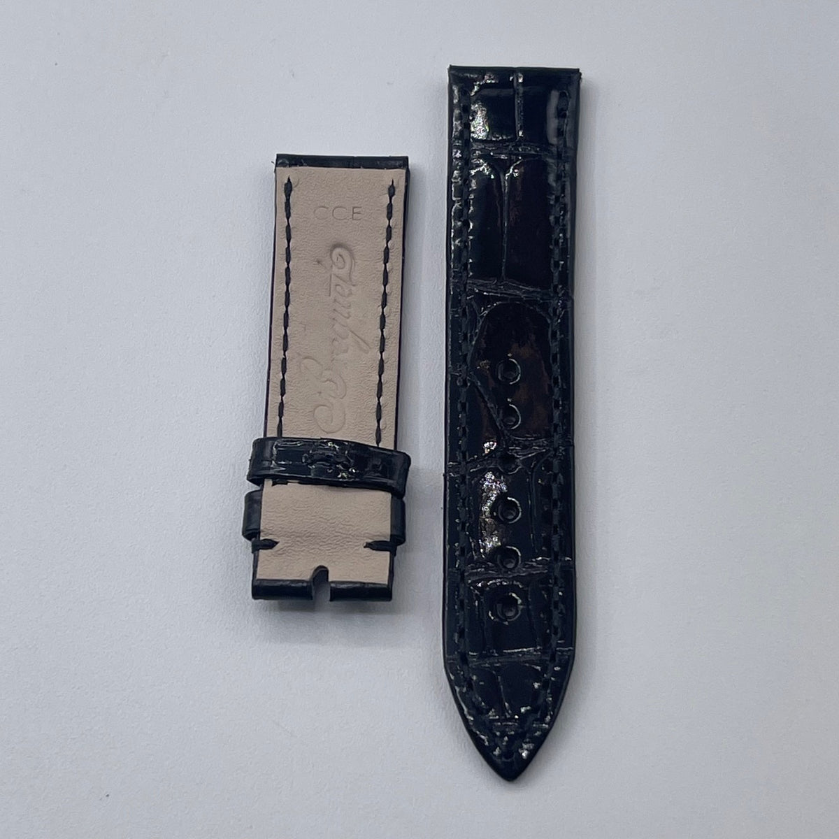 Breguet Classique 9068 alligatore watch strap nero black 17/16mm