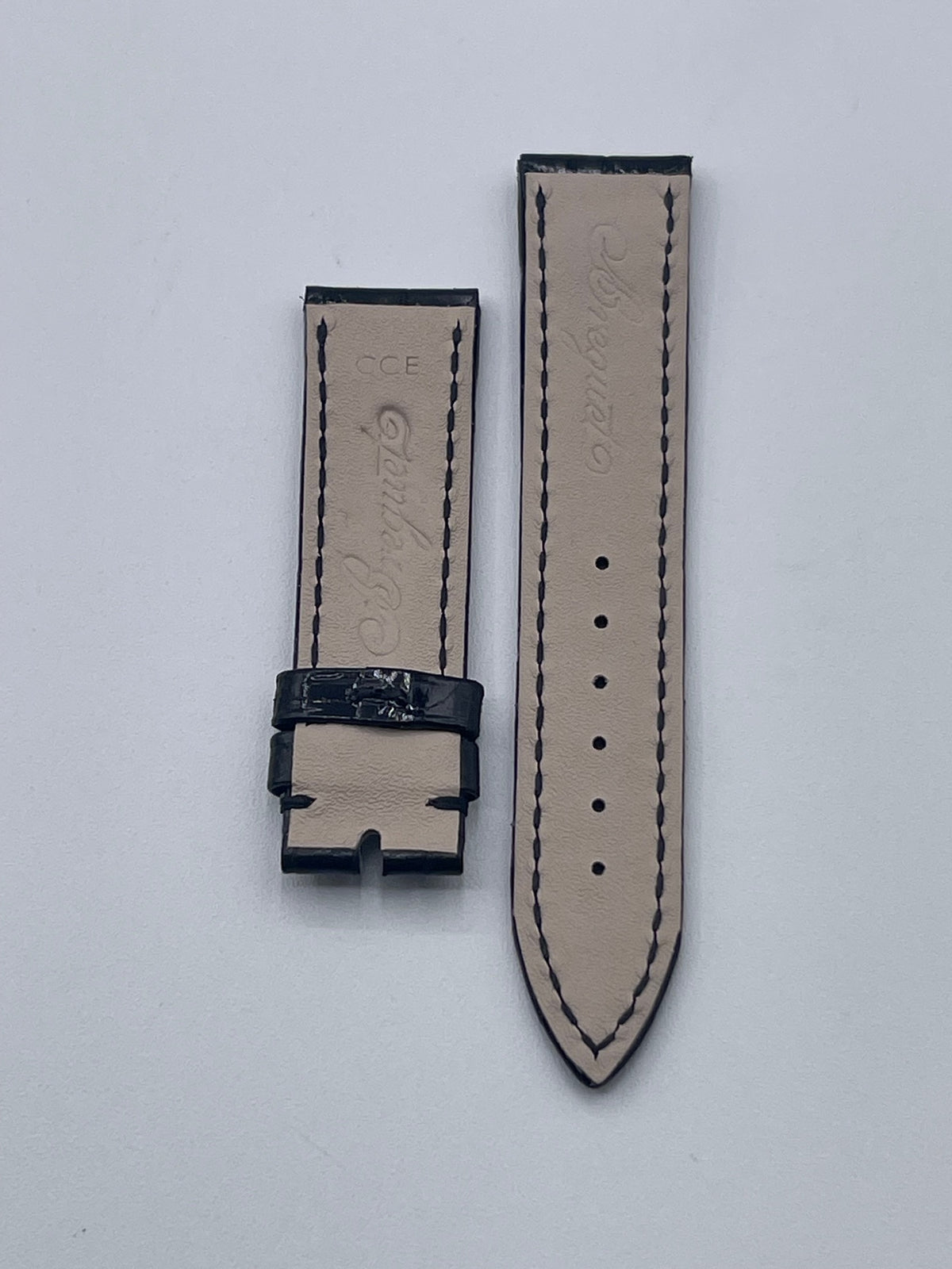 Breguet Classique 9068 alligatore watch strap nero black 17/16mm