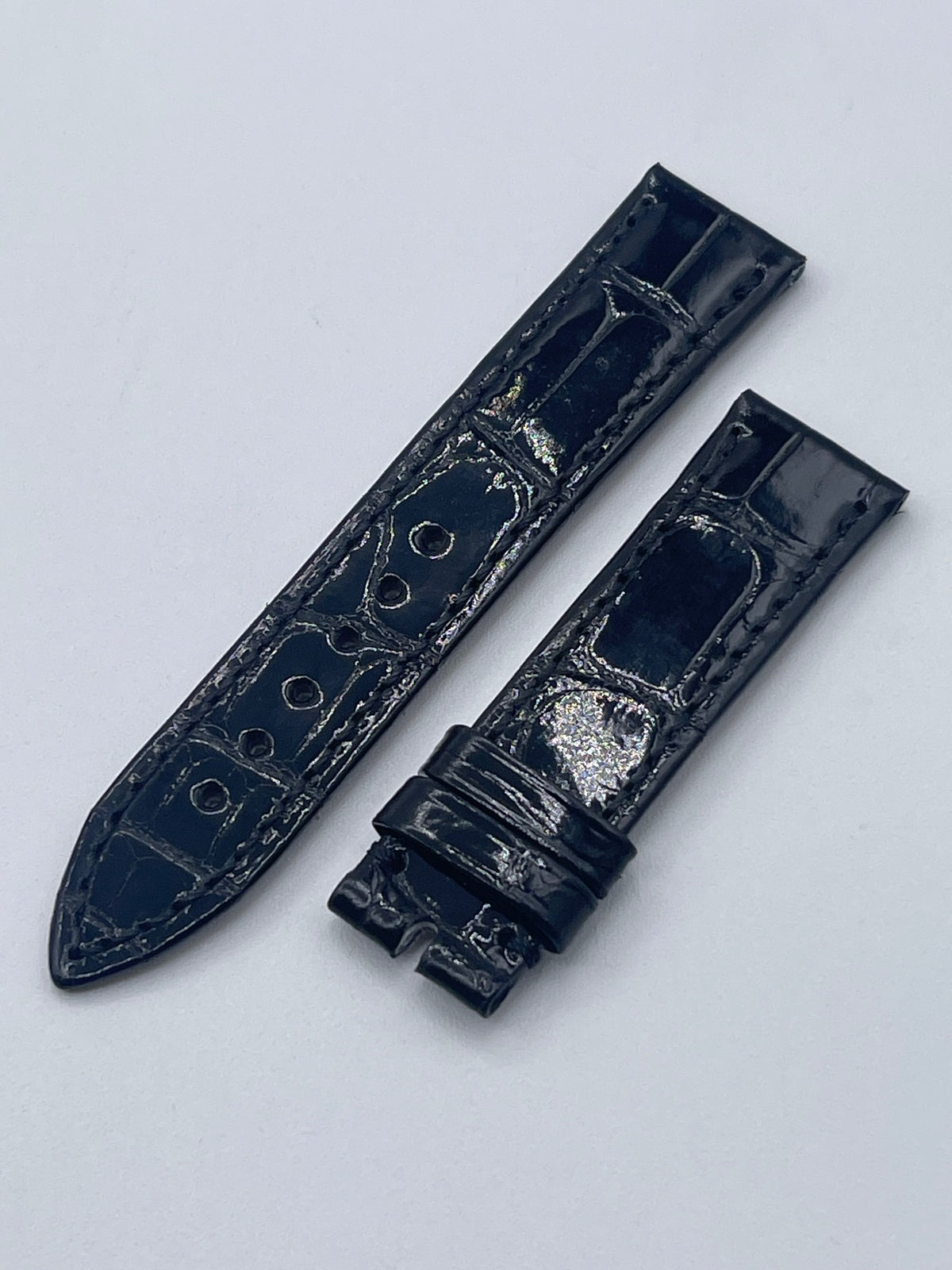 Breguet Classique 9068 alligatore watch strap nero black 17/16mm