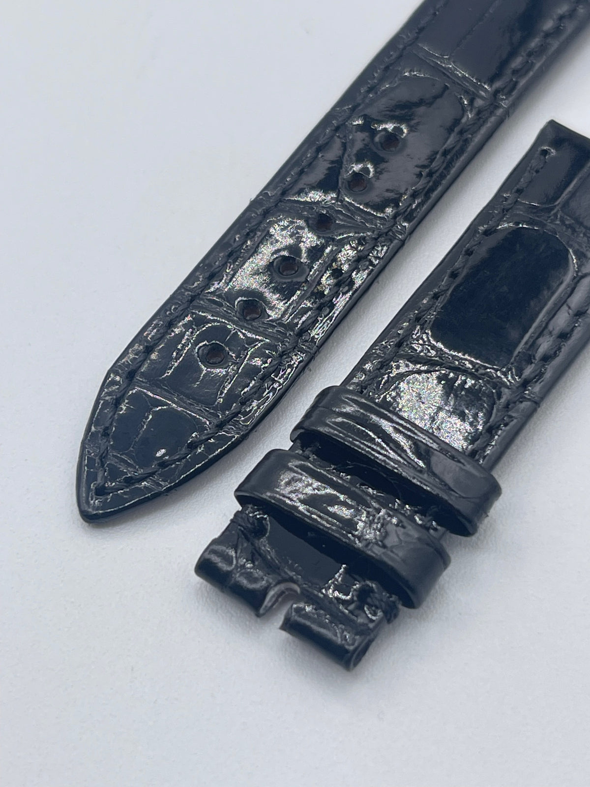 Breguet Classique 9068 alligatore watch strap nero black 17/16mm