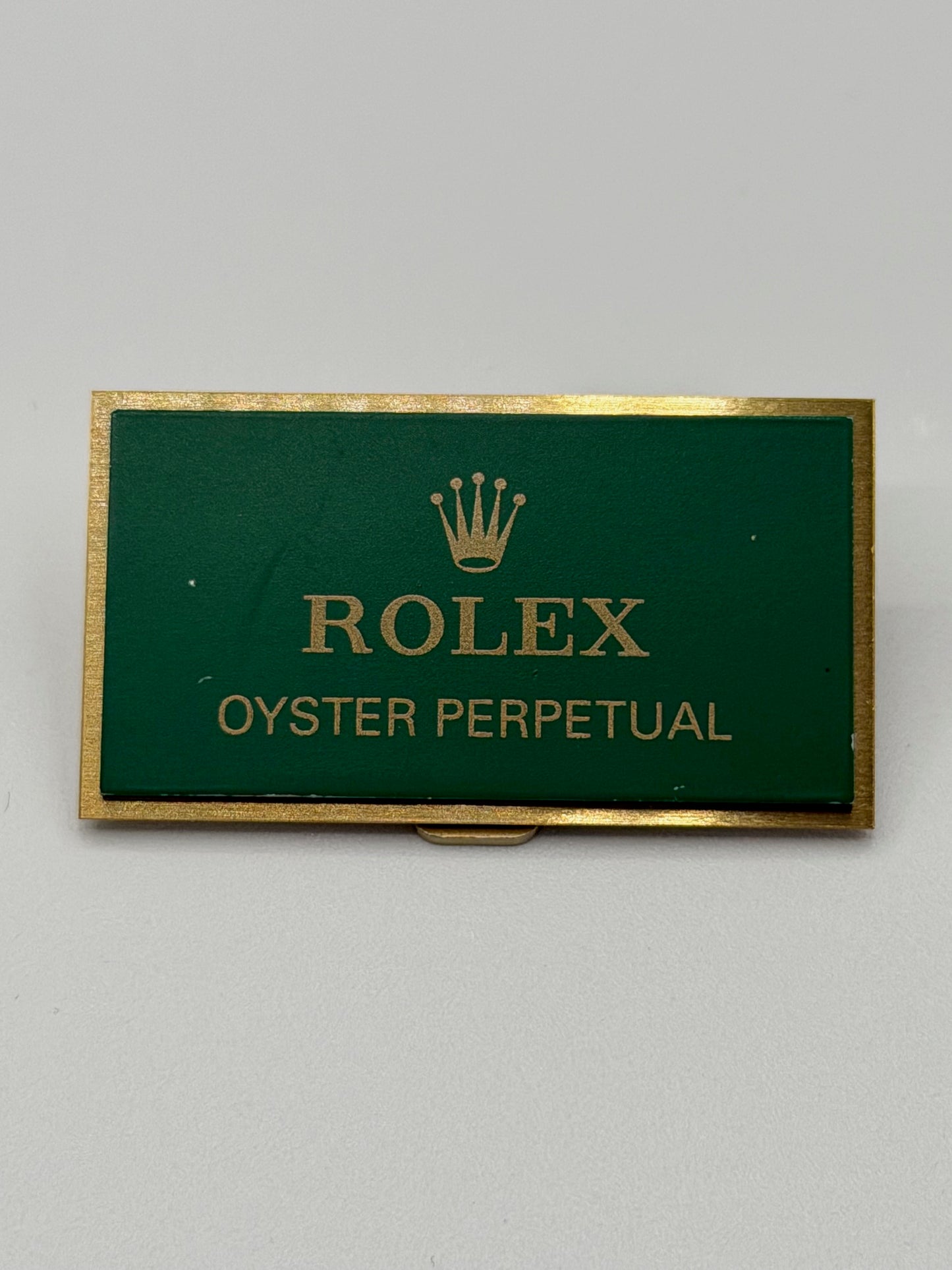 Rolex Oyster Perpetual targa esposizione