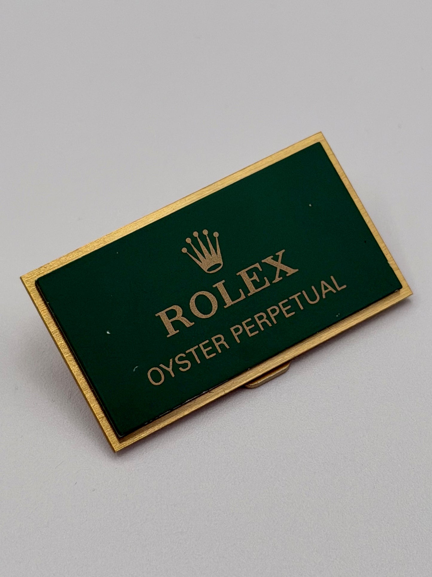 Rolex Oyster Perpetual targa esposizione