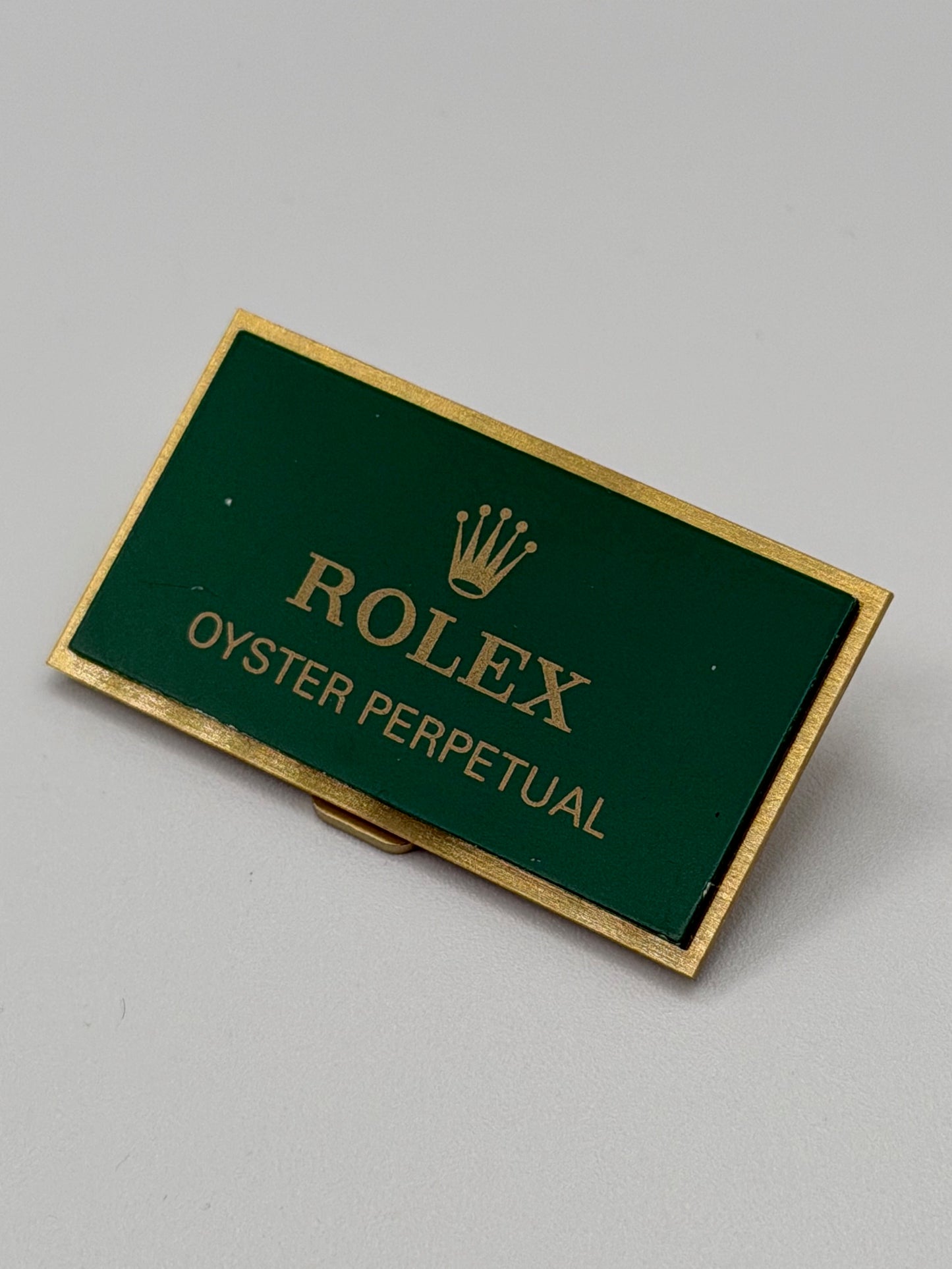 Rolex Oyster Perpetual targa esposizione