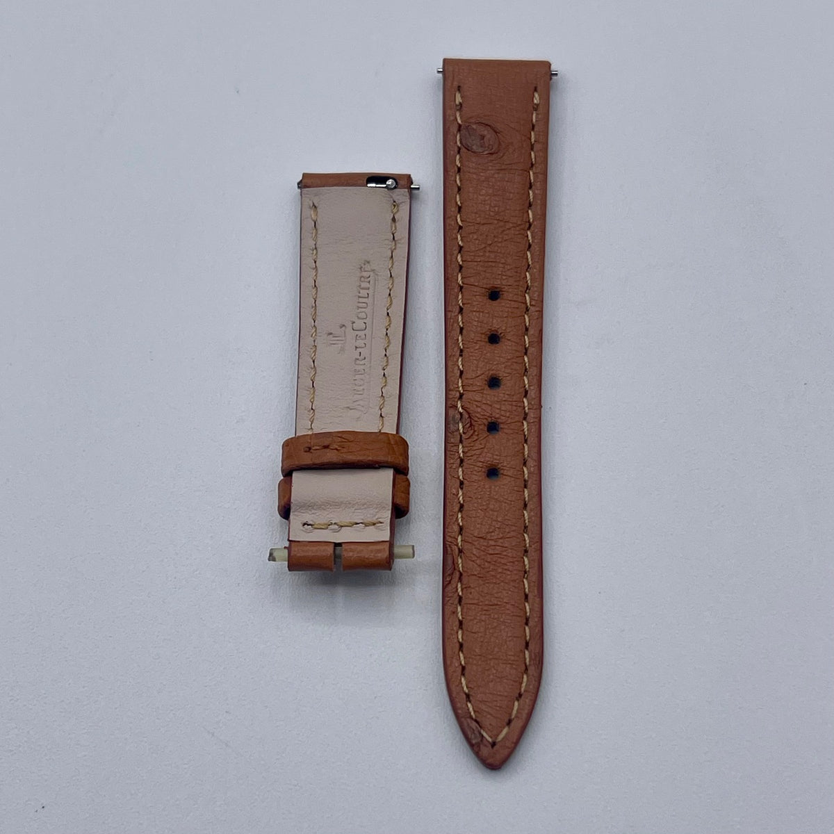 Jaeger Le-Coultre Rendez Vous 29 watch strap struzzo ostrich brown 14/12mm