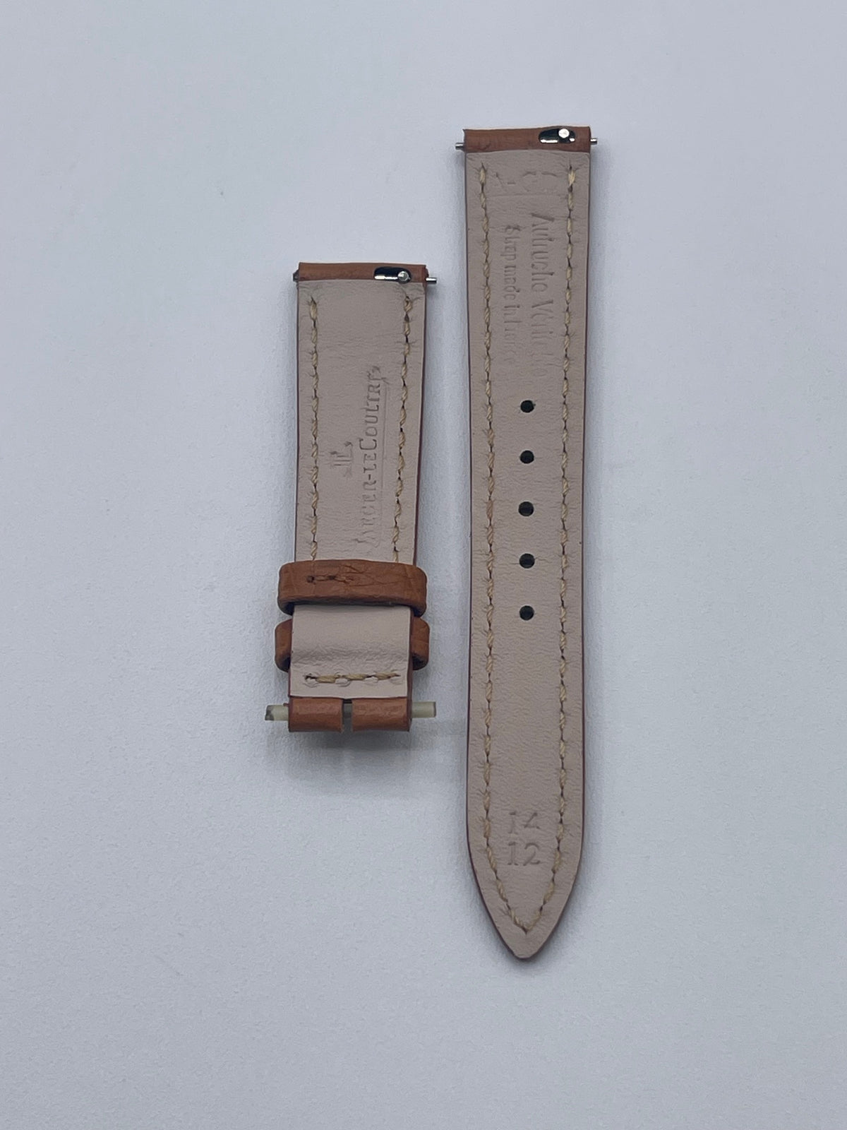 Jaeger Le-Coultre Rendez Vous 29 watch strap struzzo ostrich brown 14/12mm