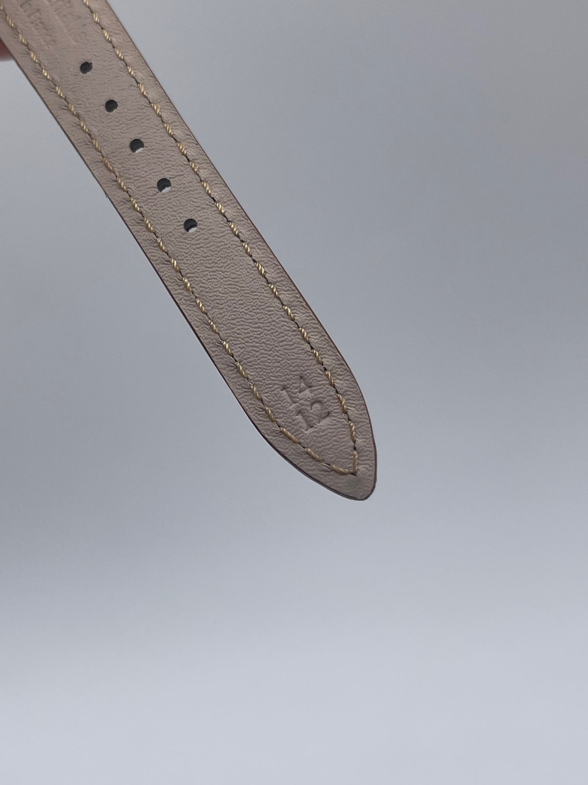 Jaeger Le-Coultre Rendez Vous 29 watch strap struzzo ostrich brown 14/12mm