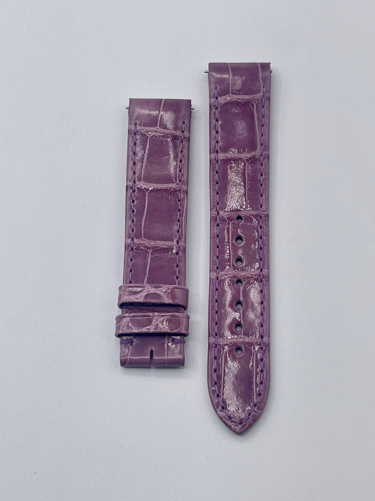 Cartier Santos Dumont GM cinturino alligatore viola purple KDB3ACHF 17,5/16mm