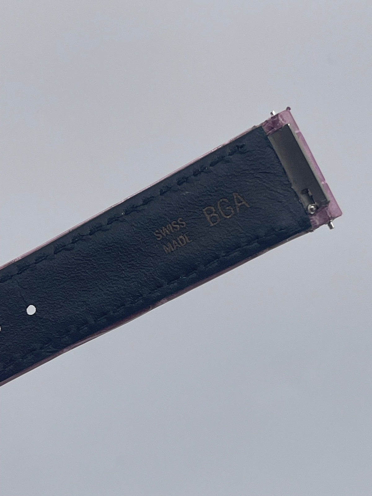 Cartier Santos Dumont GM cinturino alligatore viola purple KDB3ACHF 17,5/16mm