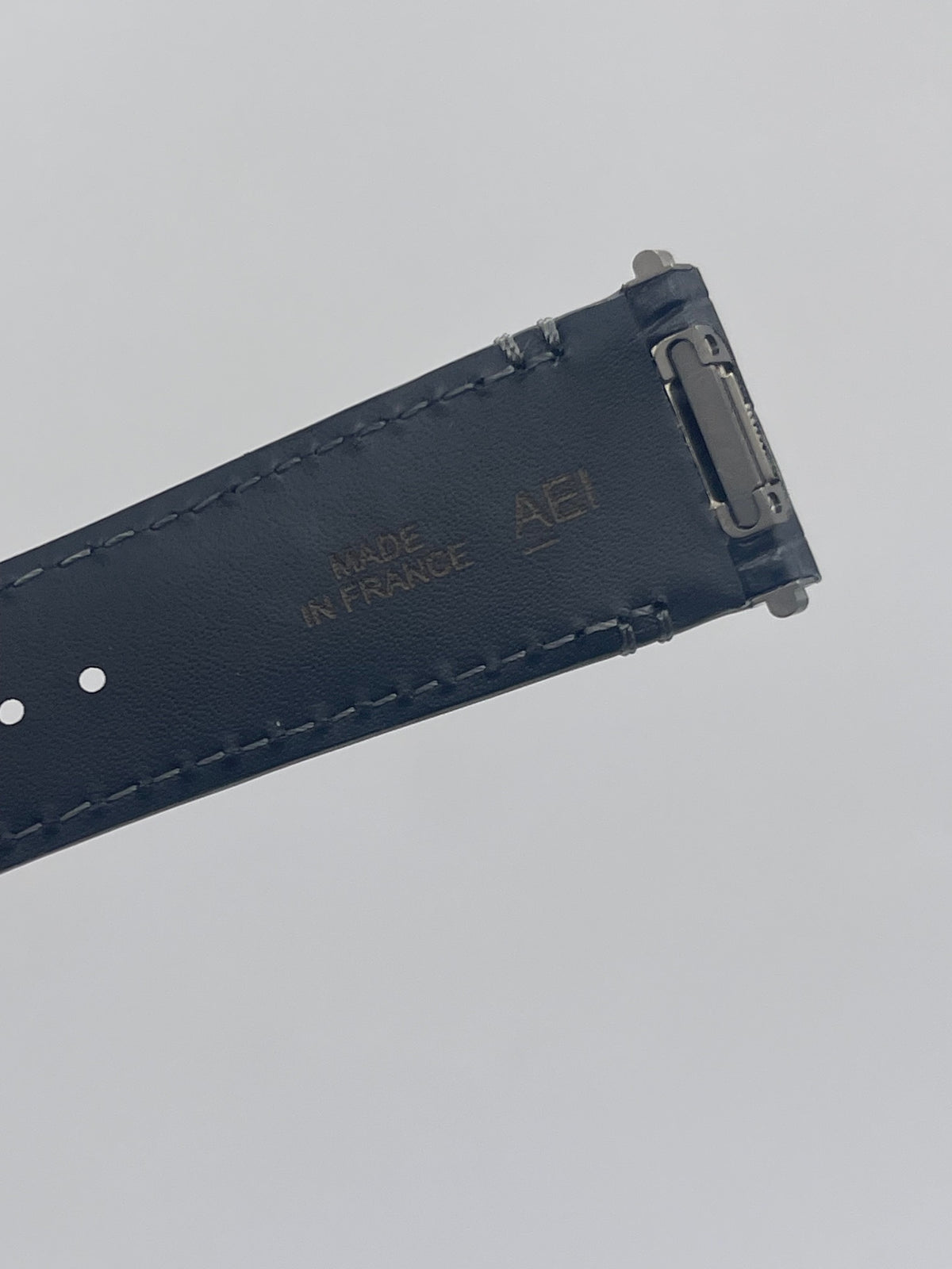 Cartier Santos cinturino orologio strap pelle alligatore nero KDAULAKX 21/18mm