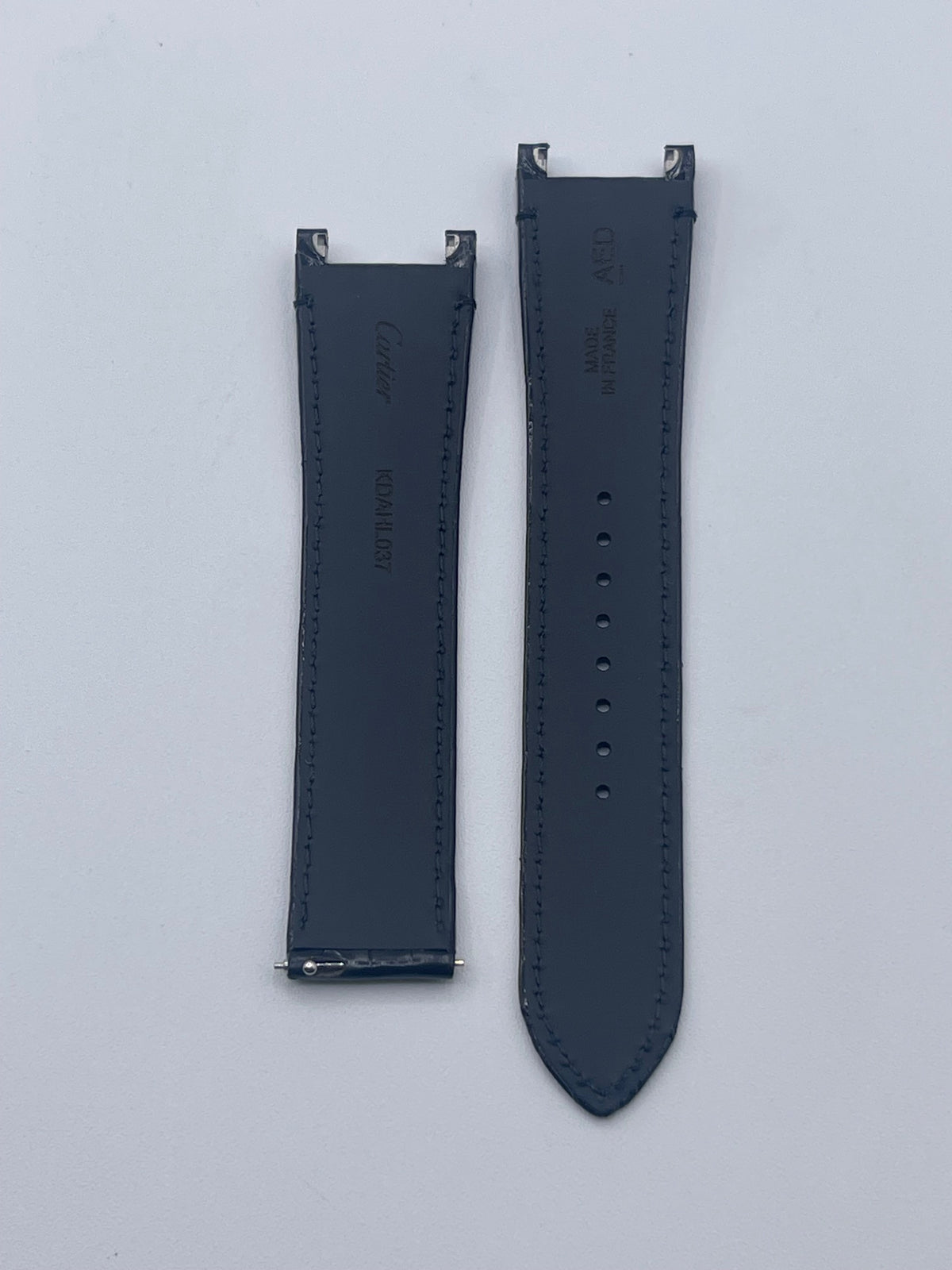Cartier Pasha 41 cinturino orologio pelle alligatore nero black KDAHL037 21/18mm