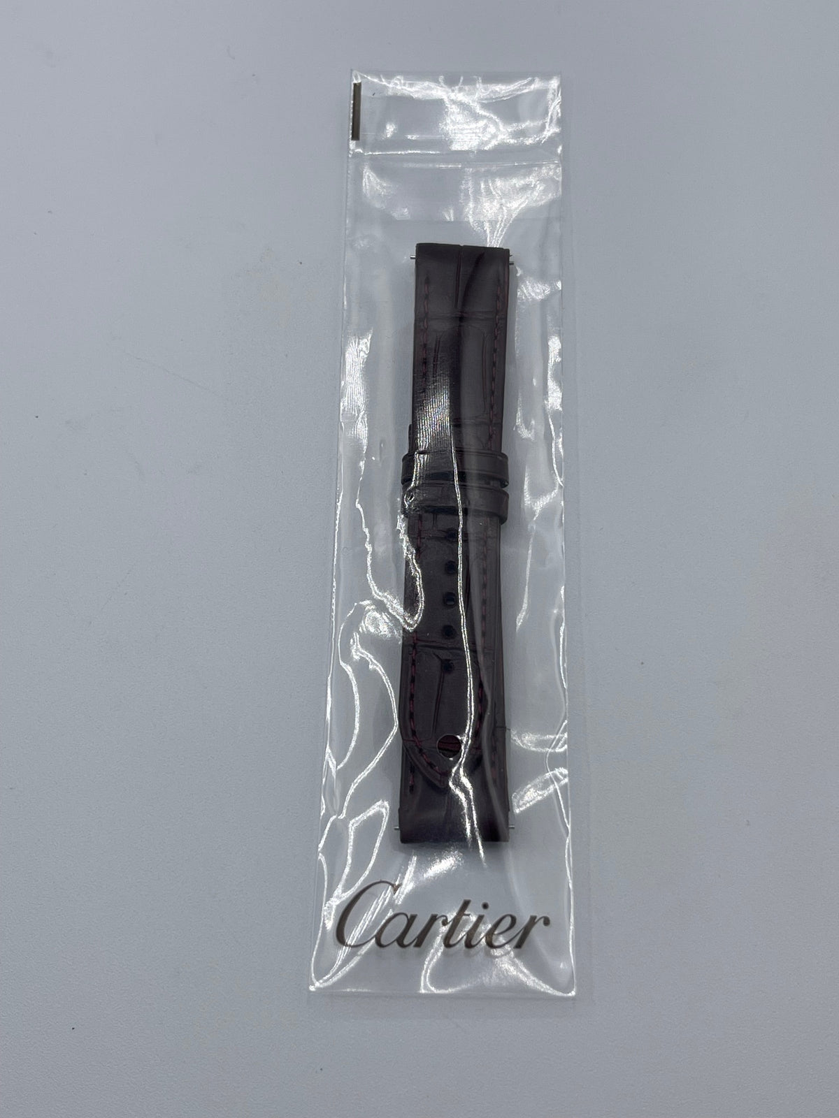 Cartier Santos Dumont GM cinturino bordeaux burgundy KDB3AAN4 17,5/16mm