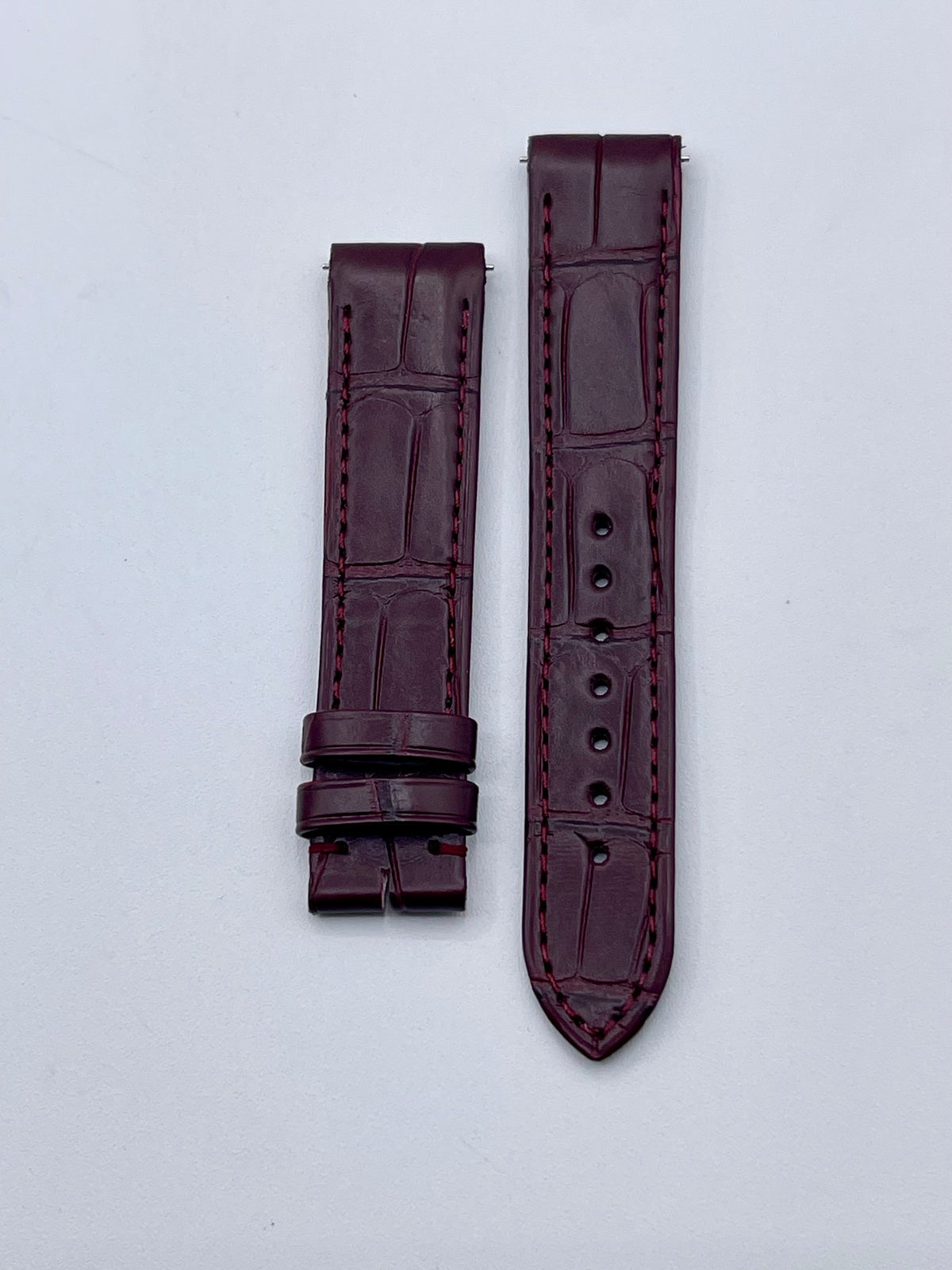 Cartier Santos Dumont GM cinturino bordeaux burgundy KDB3AAN4 17,5/16mm
