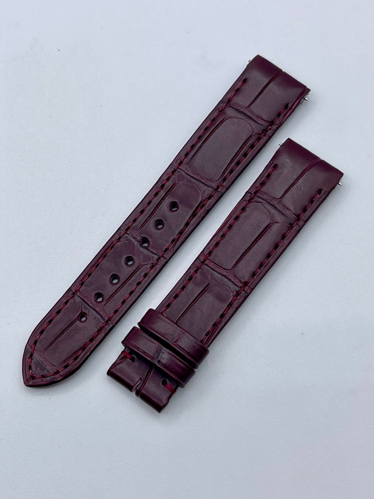 Cartier Santos Dumont GM cinturino bordeaux burgundy KDB3AAN4 17,5/16mm