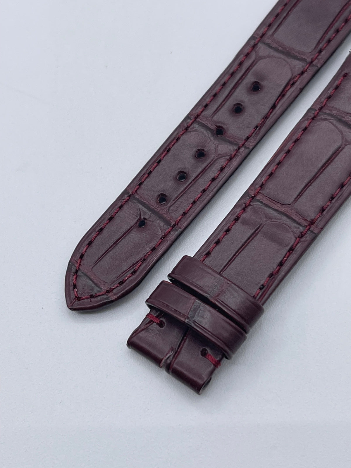 Cartier Santos Dumont GM cinturino bordeaux burgundy KDB3AAN4 17,5/16mm