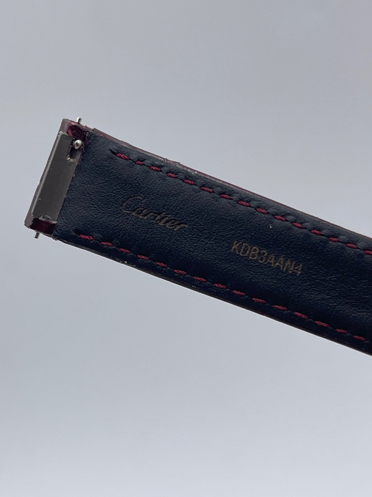 Cartier Santos Dumont GM cinturino bordeaux burgundy KDB3AAN4 17,5/16mm