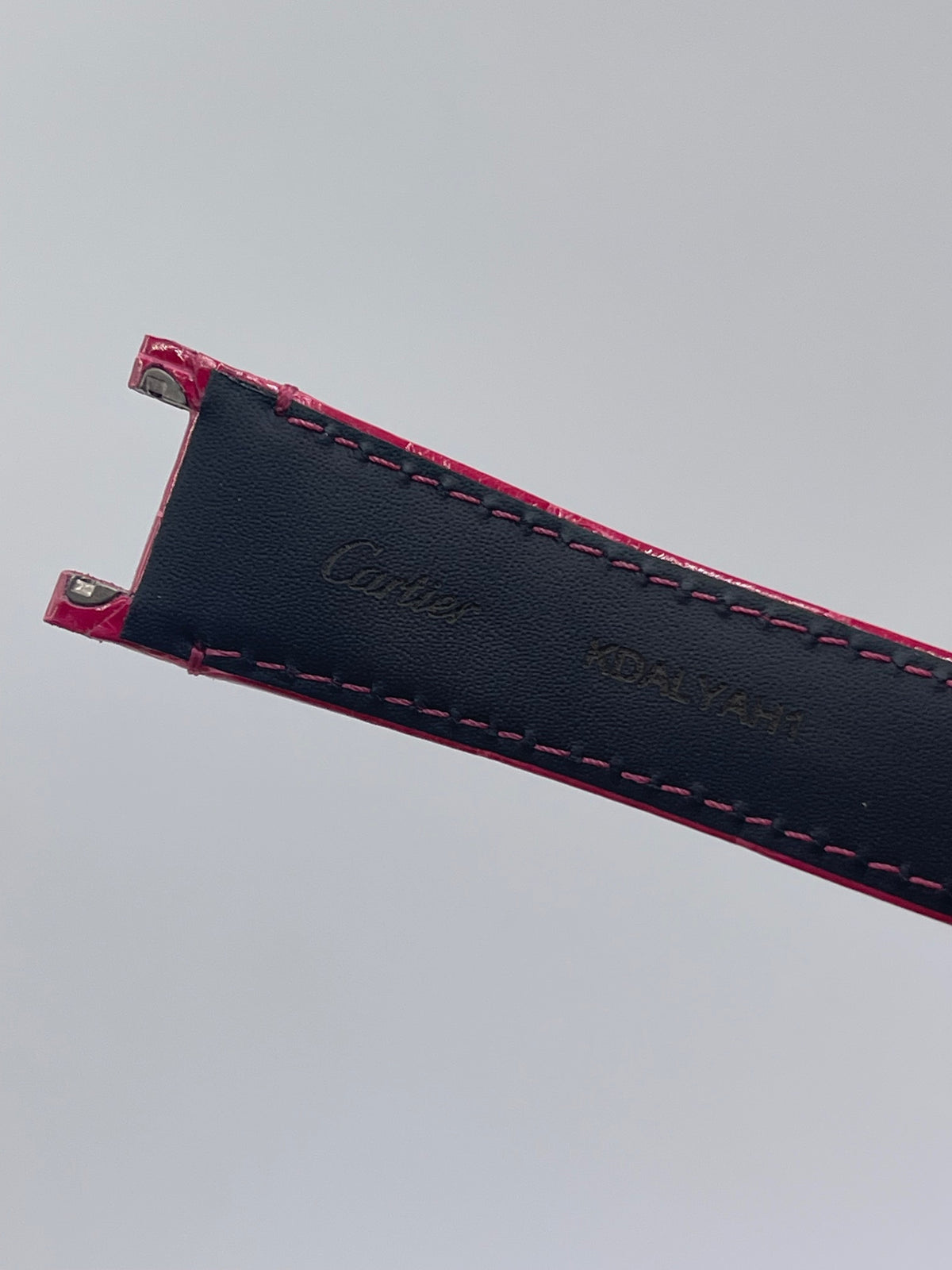 Cartier Pasha 35 cinturino orologio pelle fucsia KDALYAH1 19/16mm