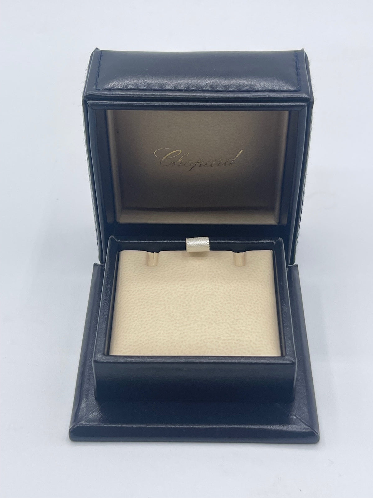 Chopard scatola collana pendente mini pendant necklace pelle blu blue leather