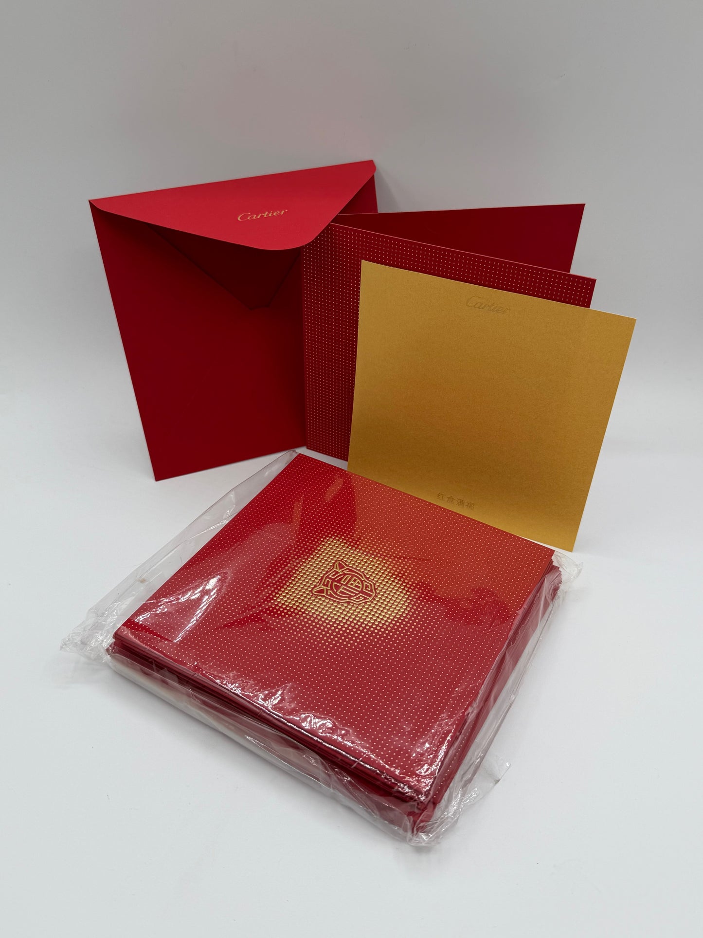 Cartier set 10 busta ringraziamento greetings card