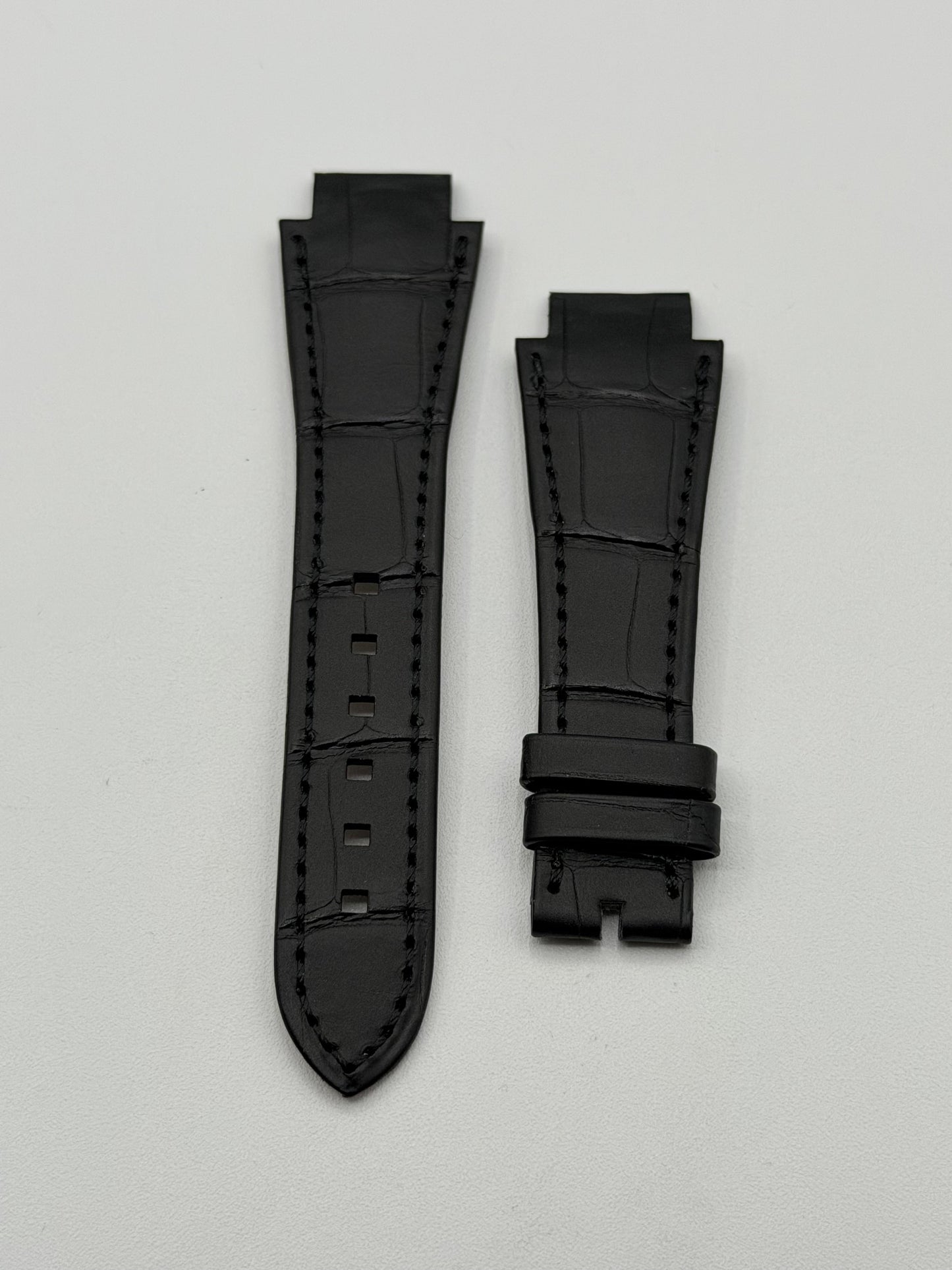 Harry Winston Ocean cinturino alligatore nero black strap 23.5(16)/16mm