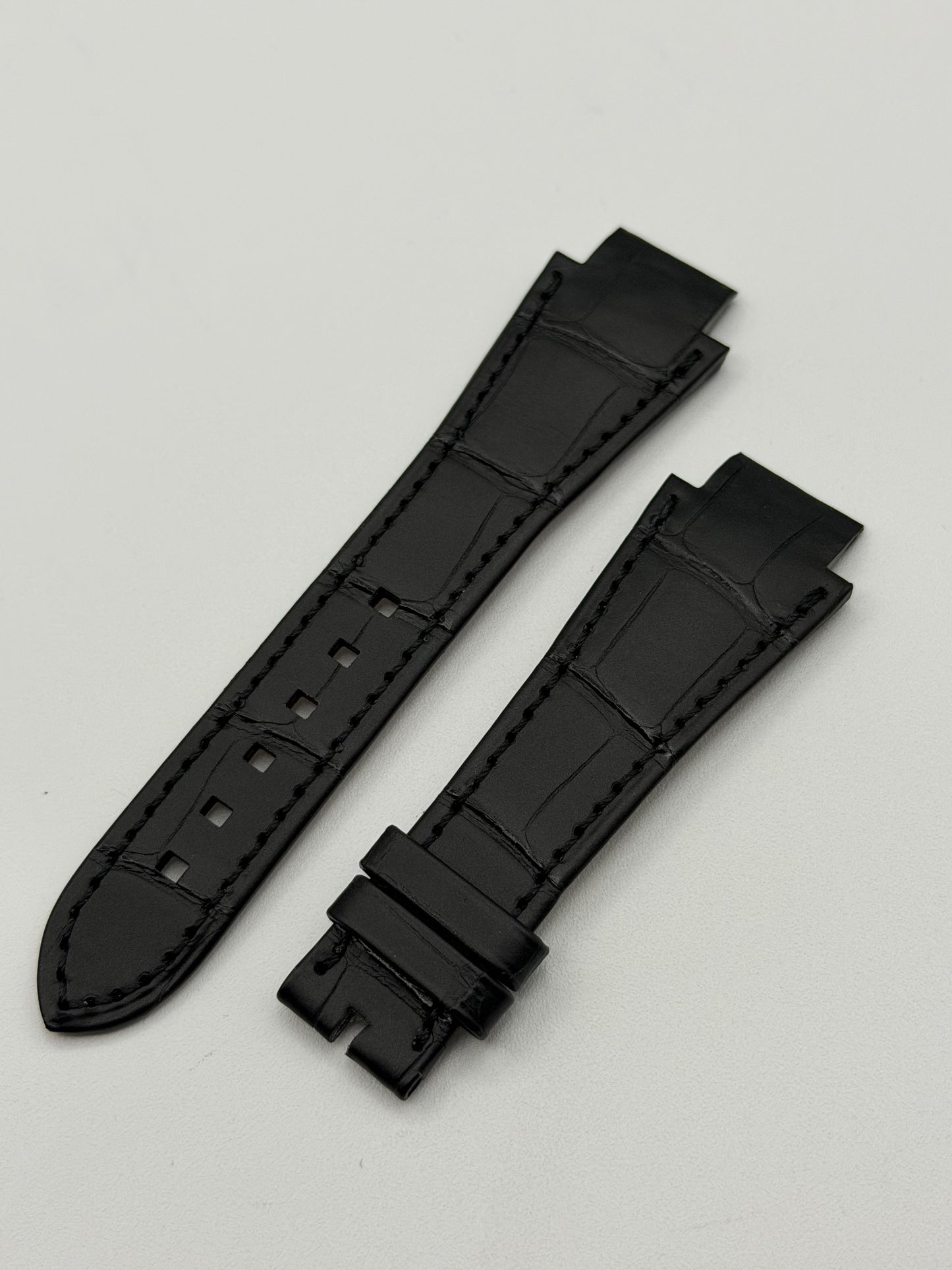 Harry Winston Ocean cinturino alligatore nero black strap 23.5(16)/16mm