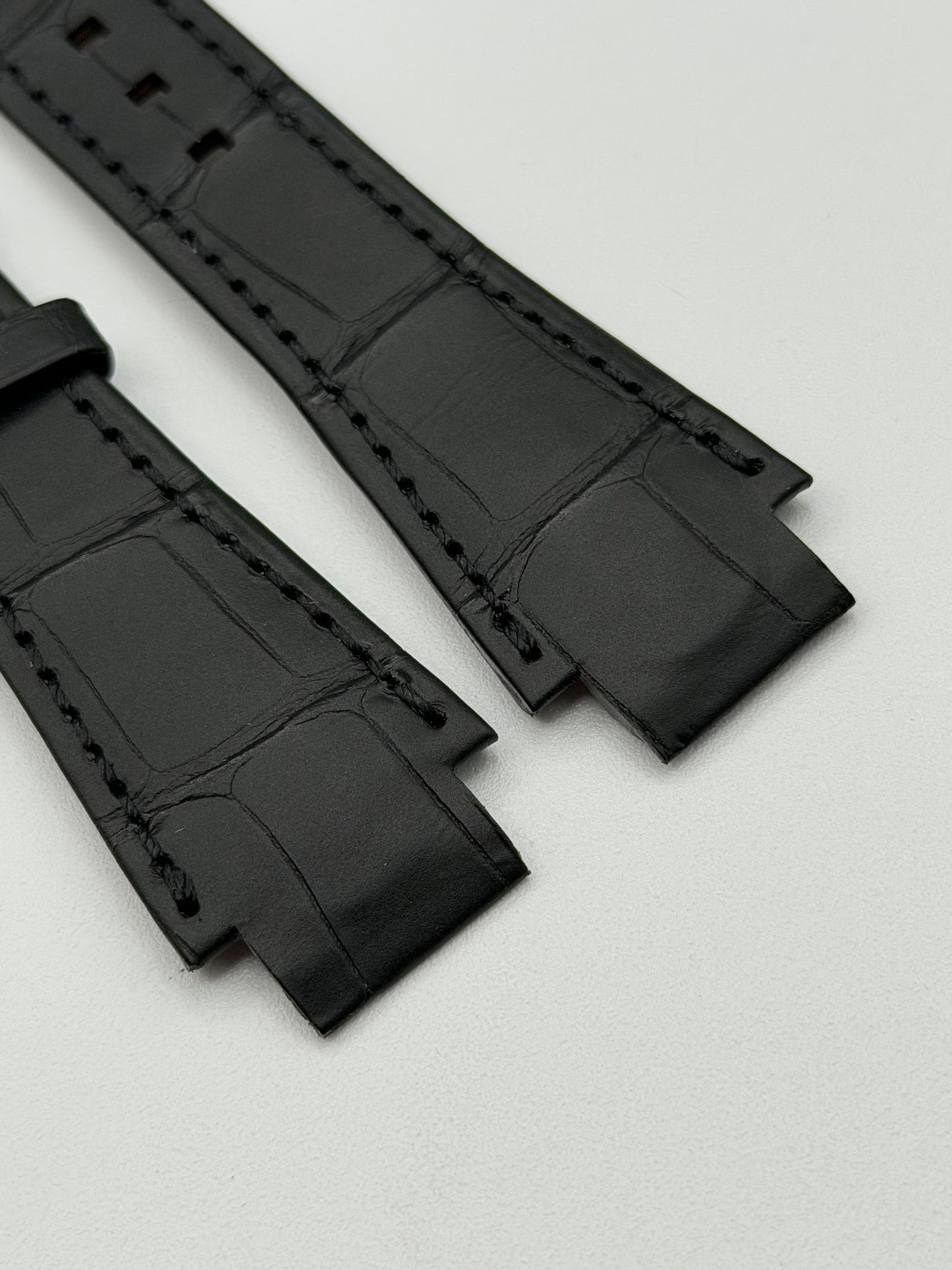 Harry Winston Ocean cinturino alligatore nero black strap 23.5(16)/16mm