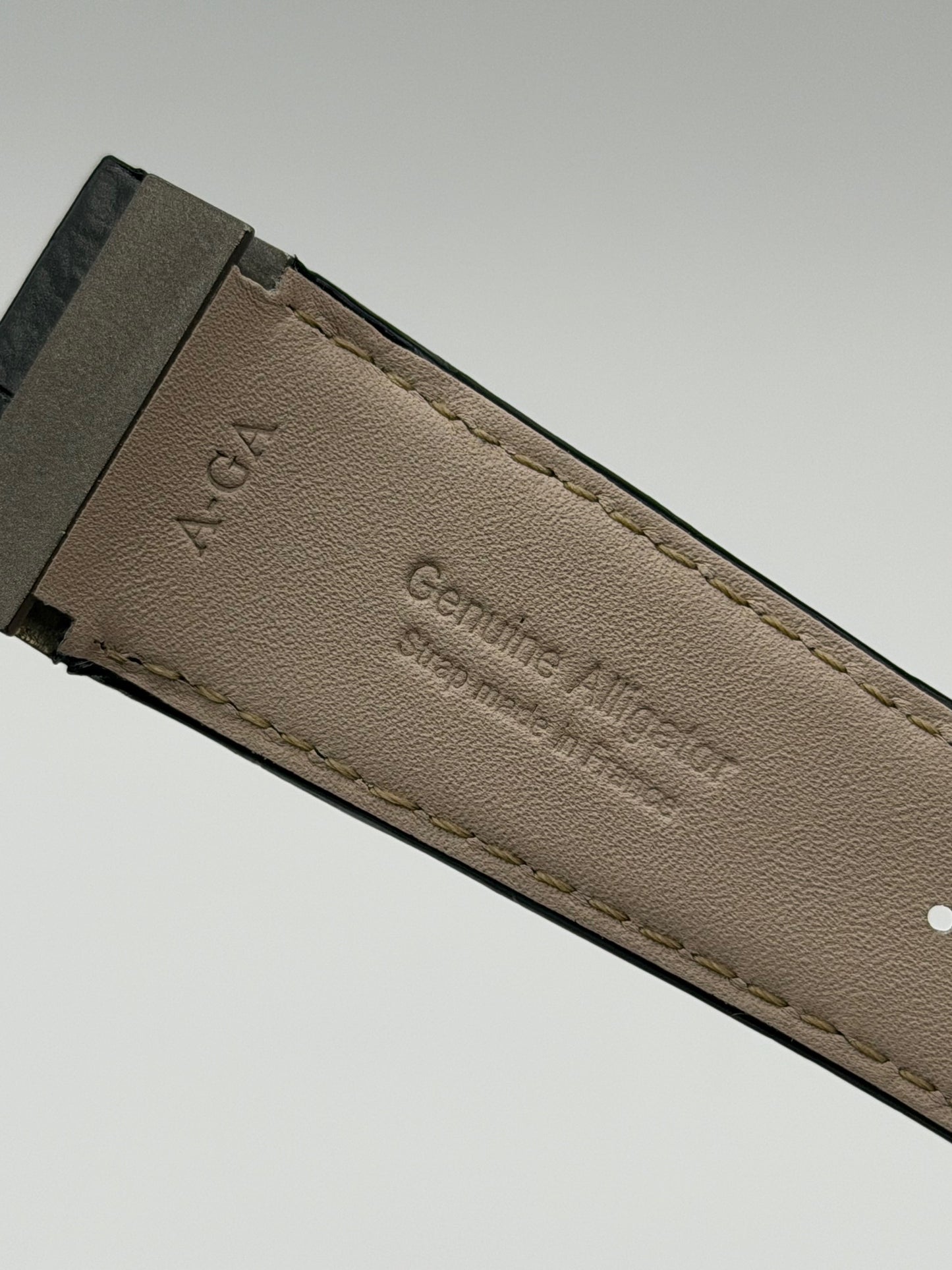 Jaeger LeCoultre Complicazione cinturino alligatore nero black strap 25/20mm