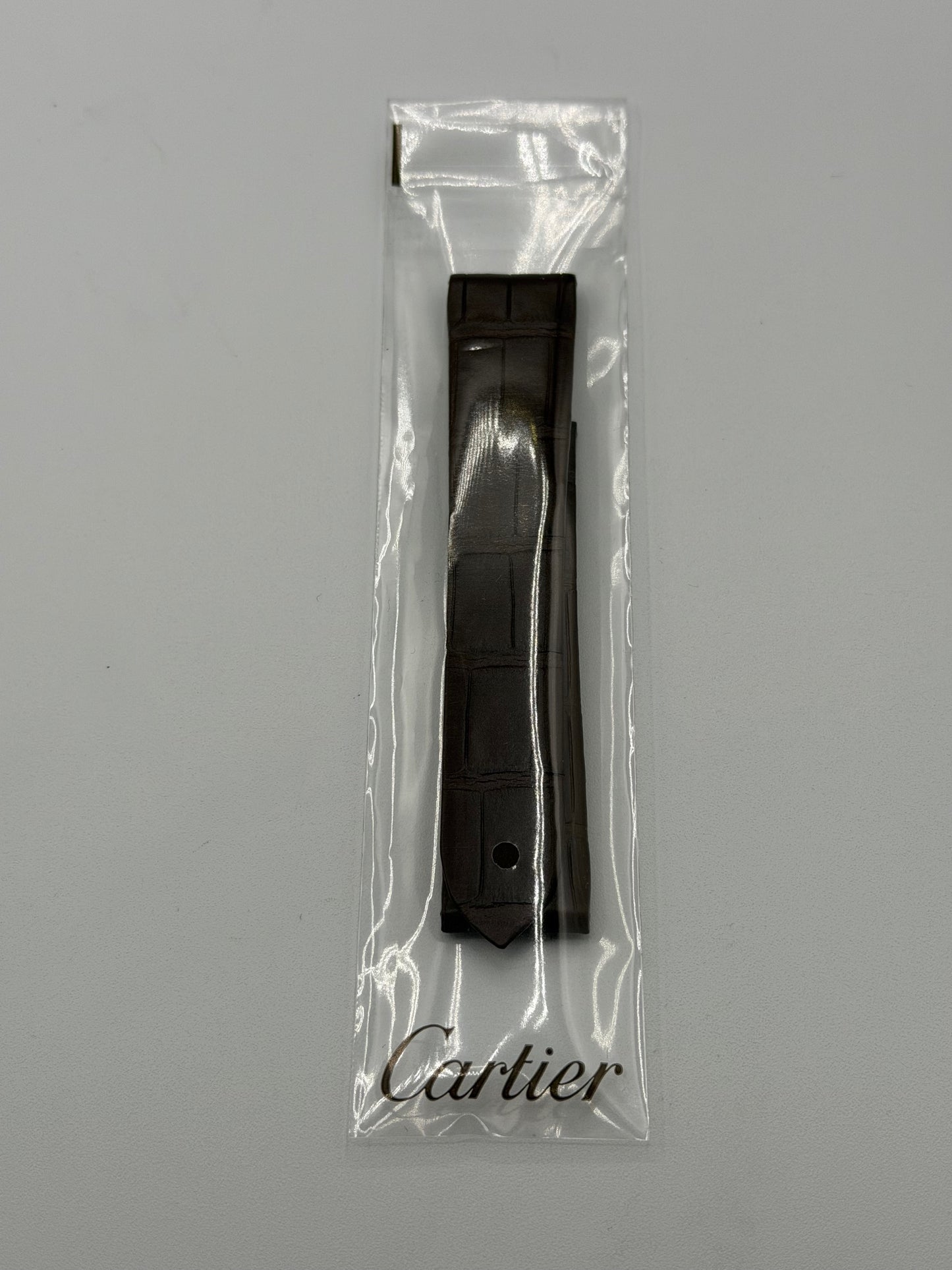 Cartier Santos Dumont cinturino alligatore marrone brown KD97IH95 21/18mm