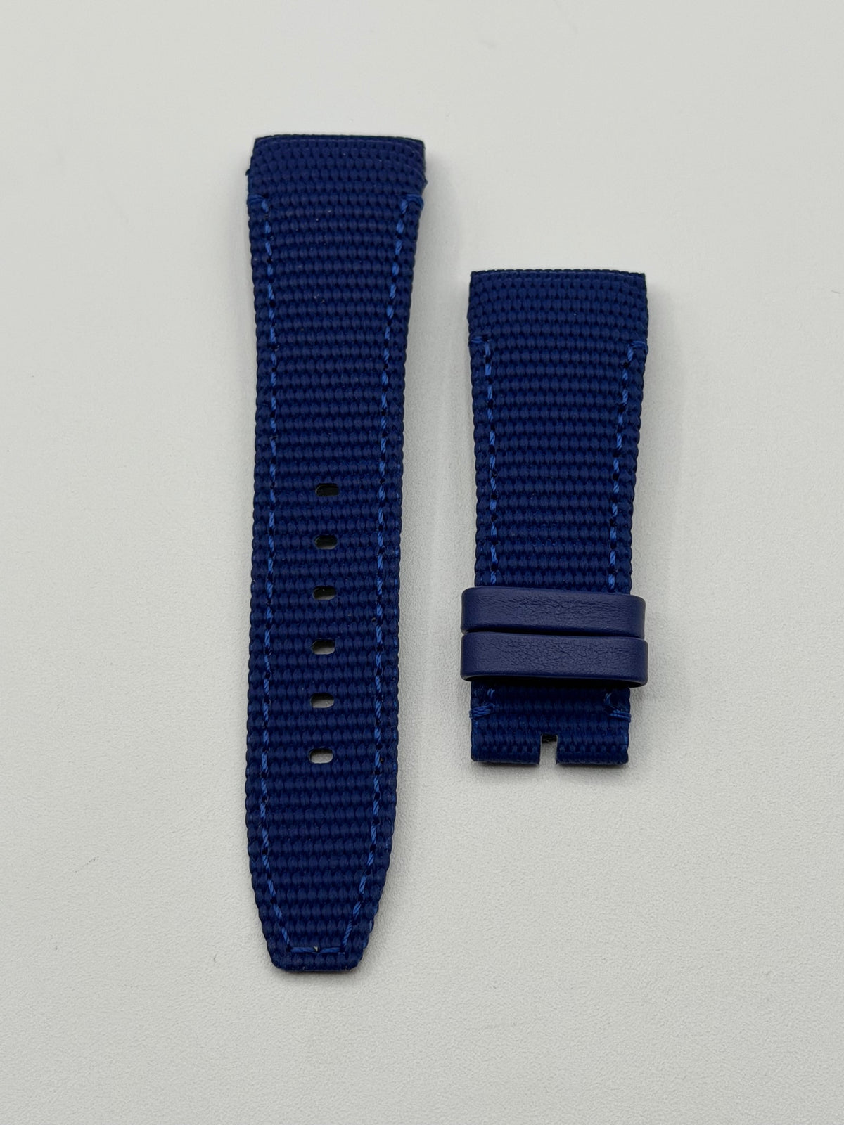 Audemars Piguet Code 11.59 cinturino watch strap tessuto fabric blu 22/18mm
