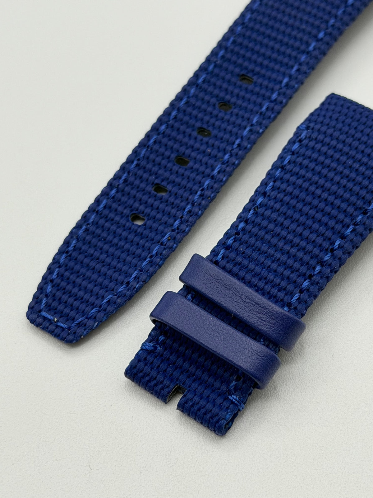 Audemars Piguet Code 11.59 cinturino watch strap tessuto fabric blu 22/18mm