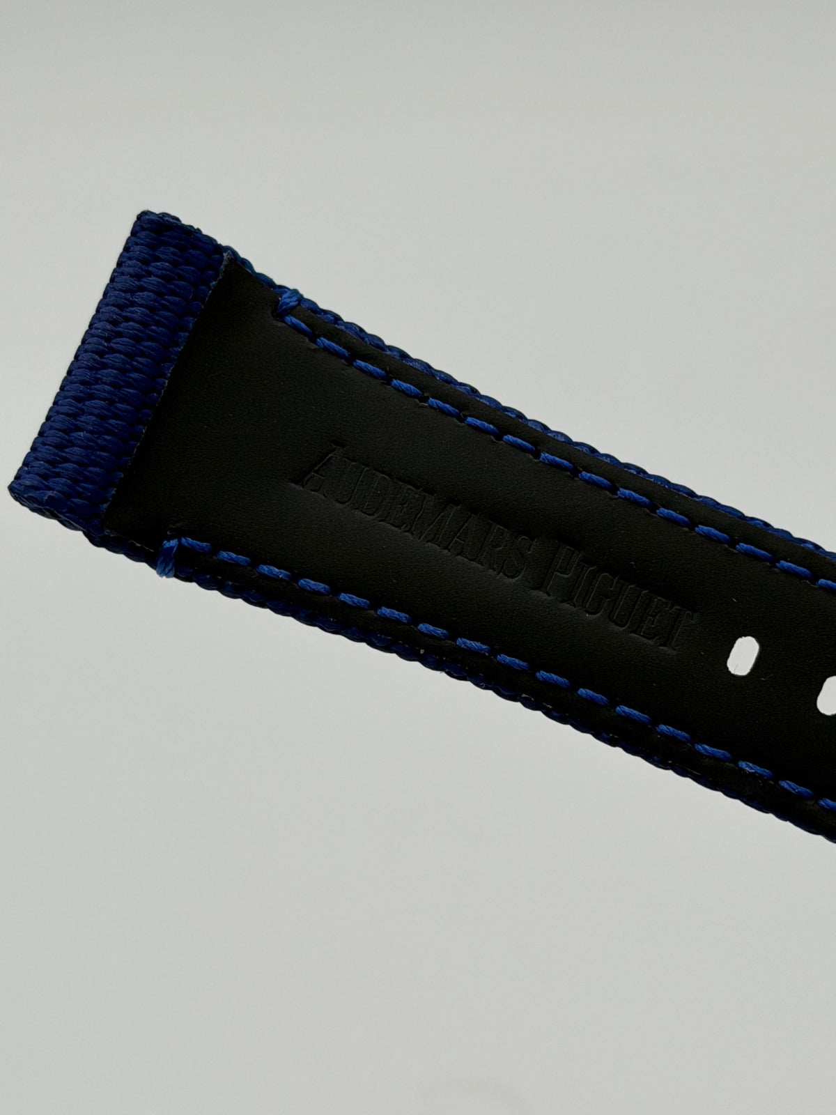 Audemars Piguet Code 11.59 cinturino watch strap tessuto fabric blu 22/18mm