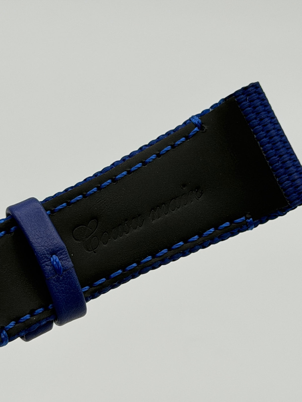 Audemars Piguet Code 11.59 cinturino watch strap tessuto fabric blu 22/18mm