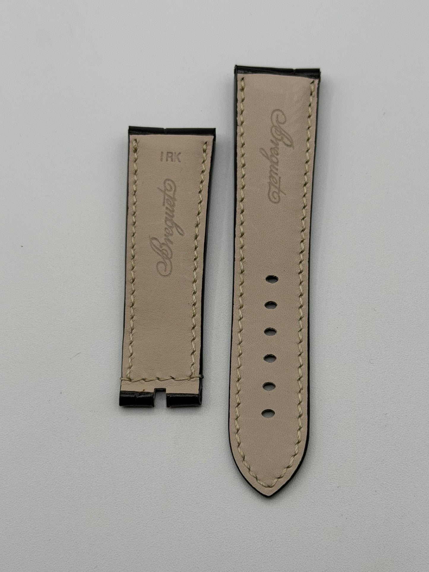 Breguet Type XX cinturino alligatore watch strap marrone scuro dark brown 23/20mm