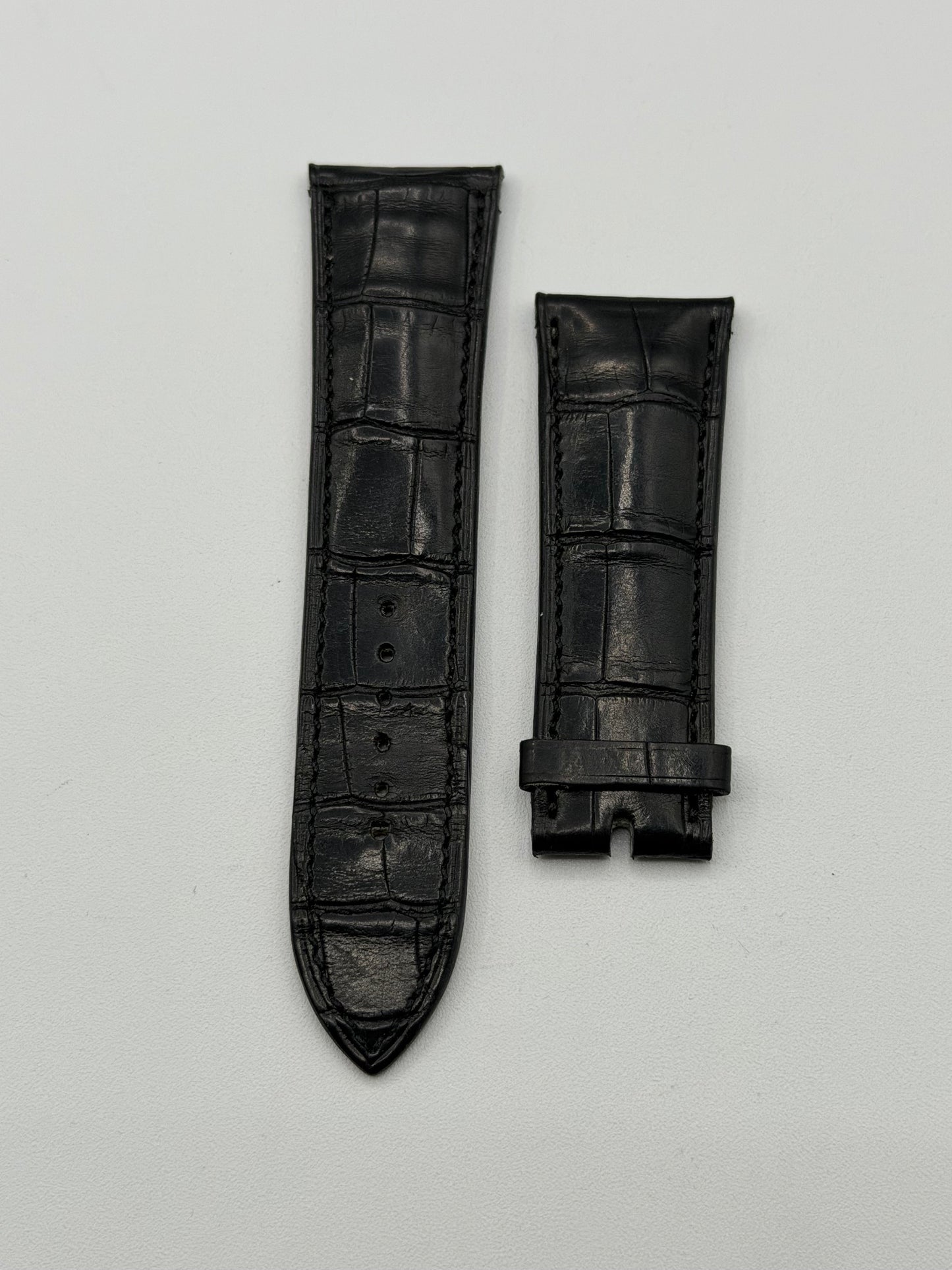Hermes Cape Cod cinturino alligatore watch strap nero black 22.5/19mm