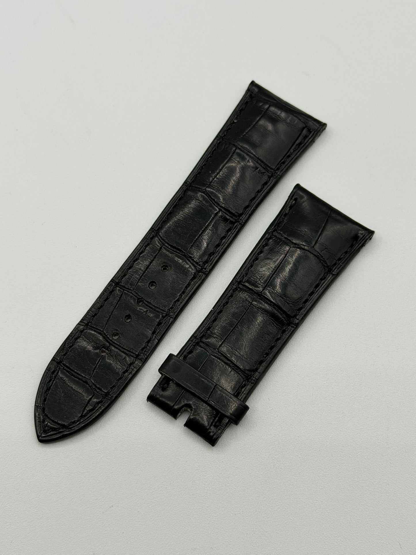 Hermes Cape Cod cinturino alligatore watch strap nero black 22.5/19mm