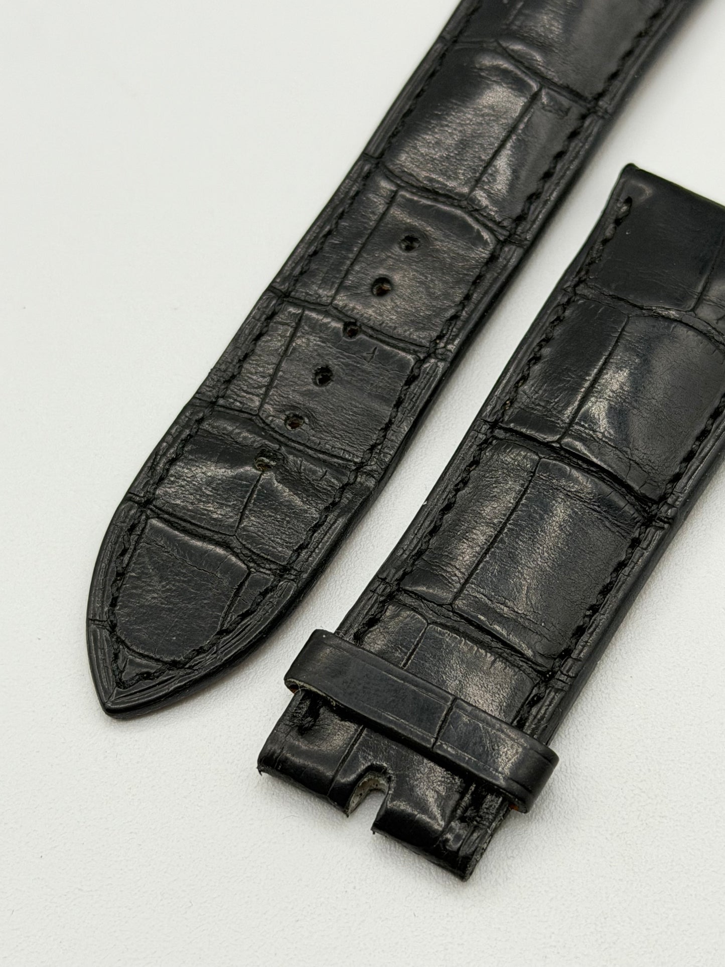 Hermes Cape Cod cinturino alligatore watch strap nero black 22.5/19mm