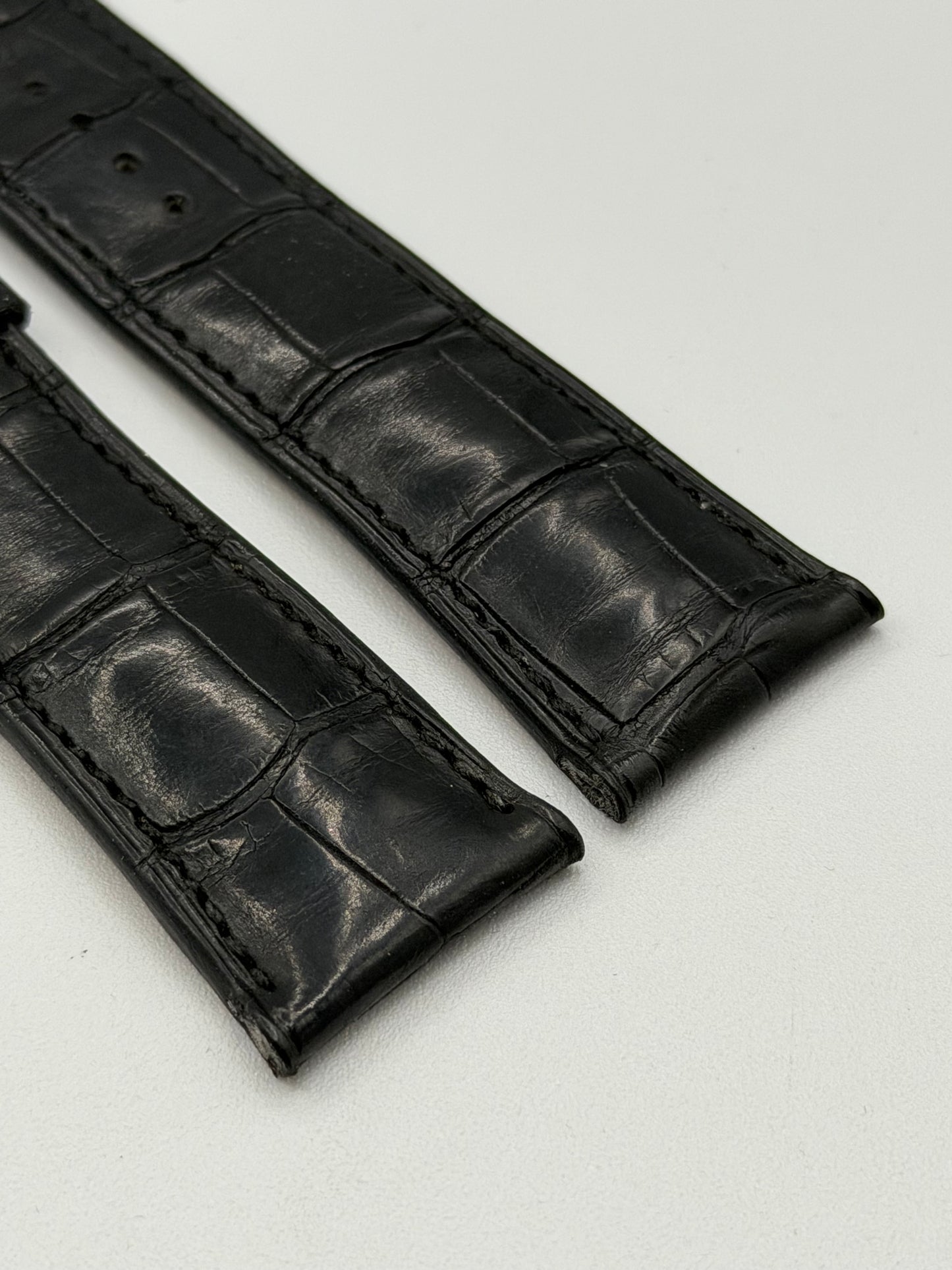 Hermes Cape Cod cinturino alligatore watch strap nero black 22.5/19mm