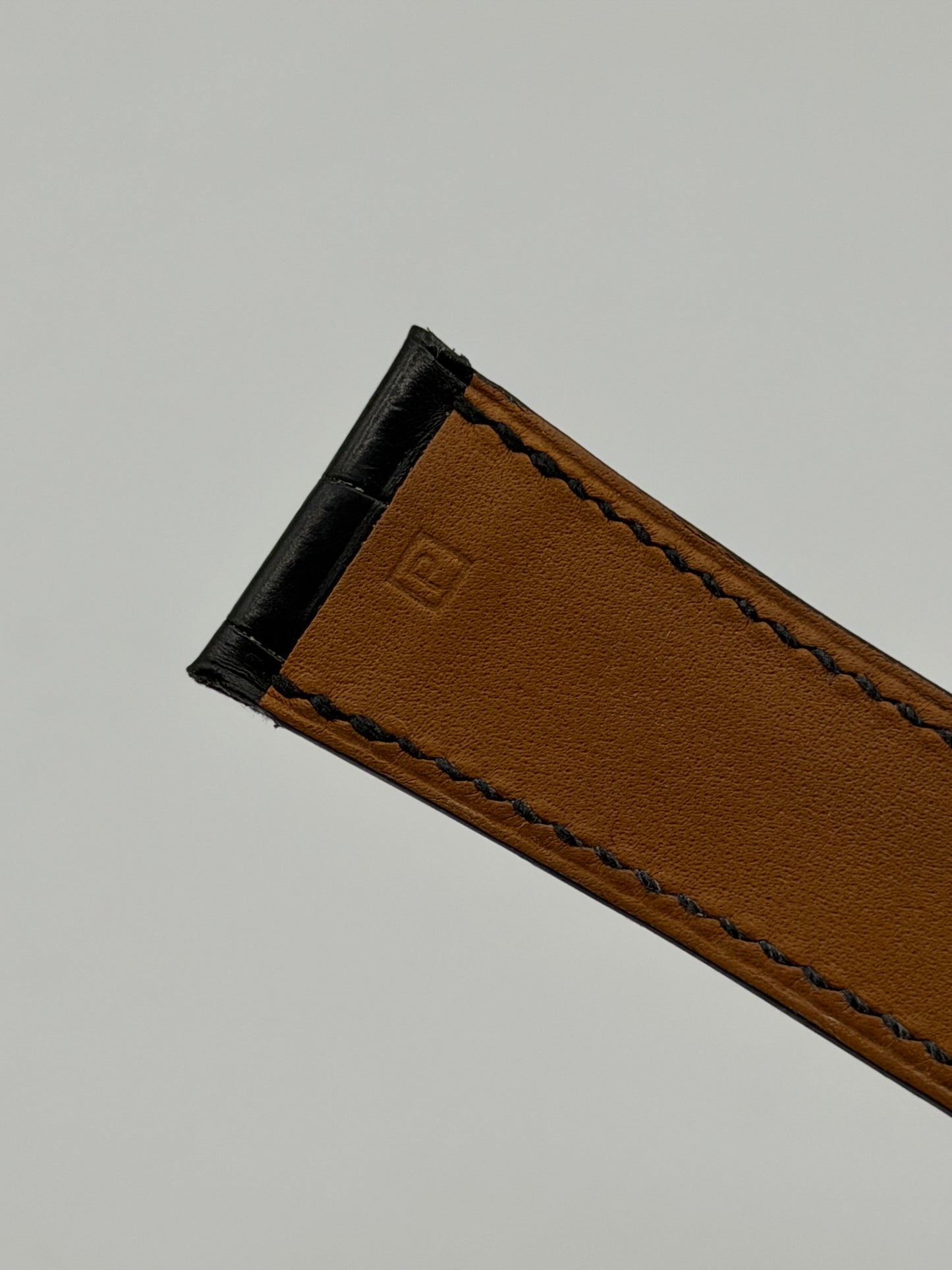 Hermes Cape Cod cinturino alligatore watch strap nero black 22.5/19mm