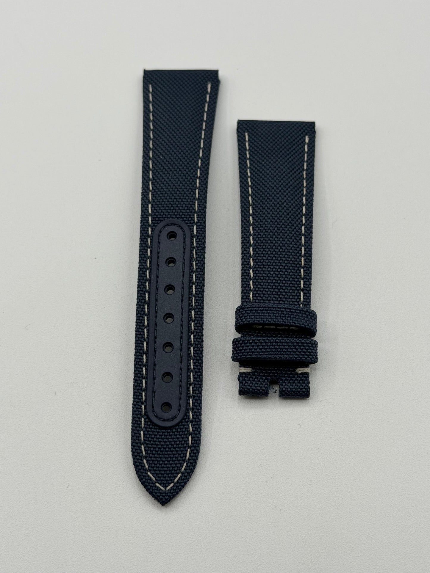 Omega Speedmaster "Snoopy" cinturino tessuto blu fabric strap 20/16 mm
