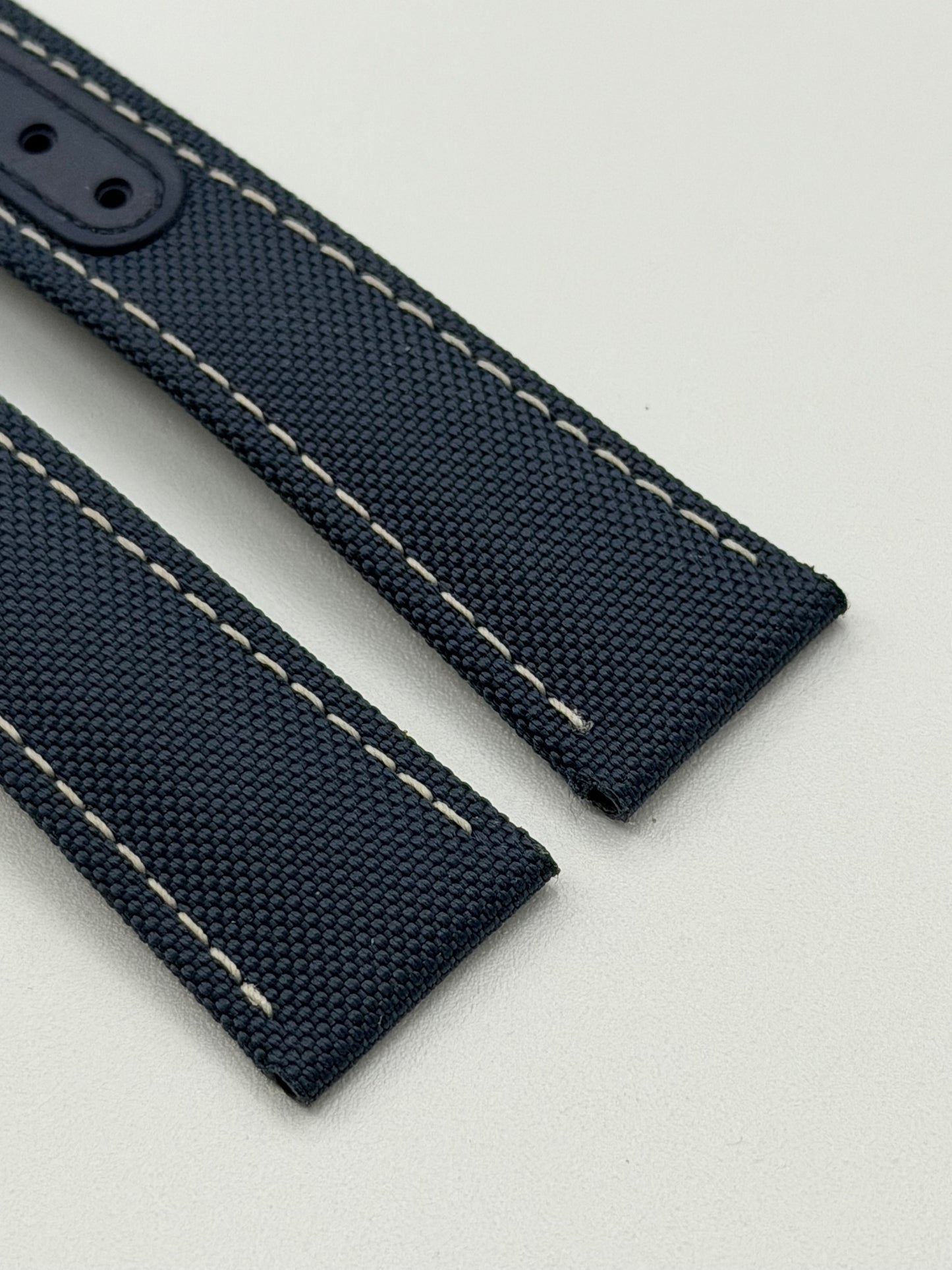 Omega Speedmaster "Snoopy" cinturino tessuto blu fabric strap 20/16 mm