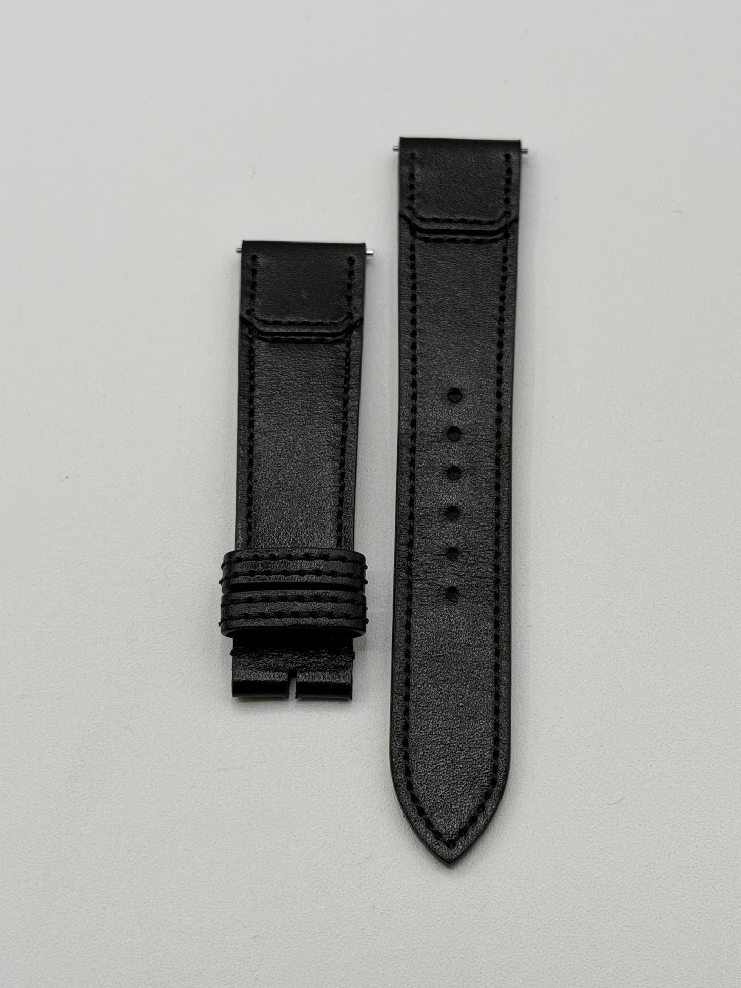 Jaeger LeCoultre Reverso cinturino pelle calf black strap 18/16 "Casa Fagliano"