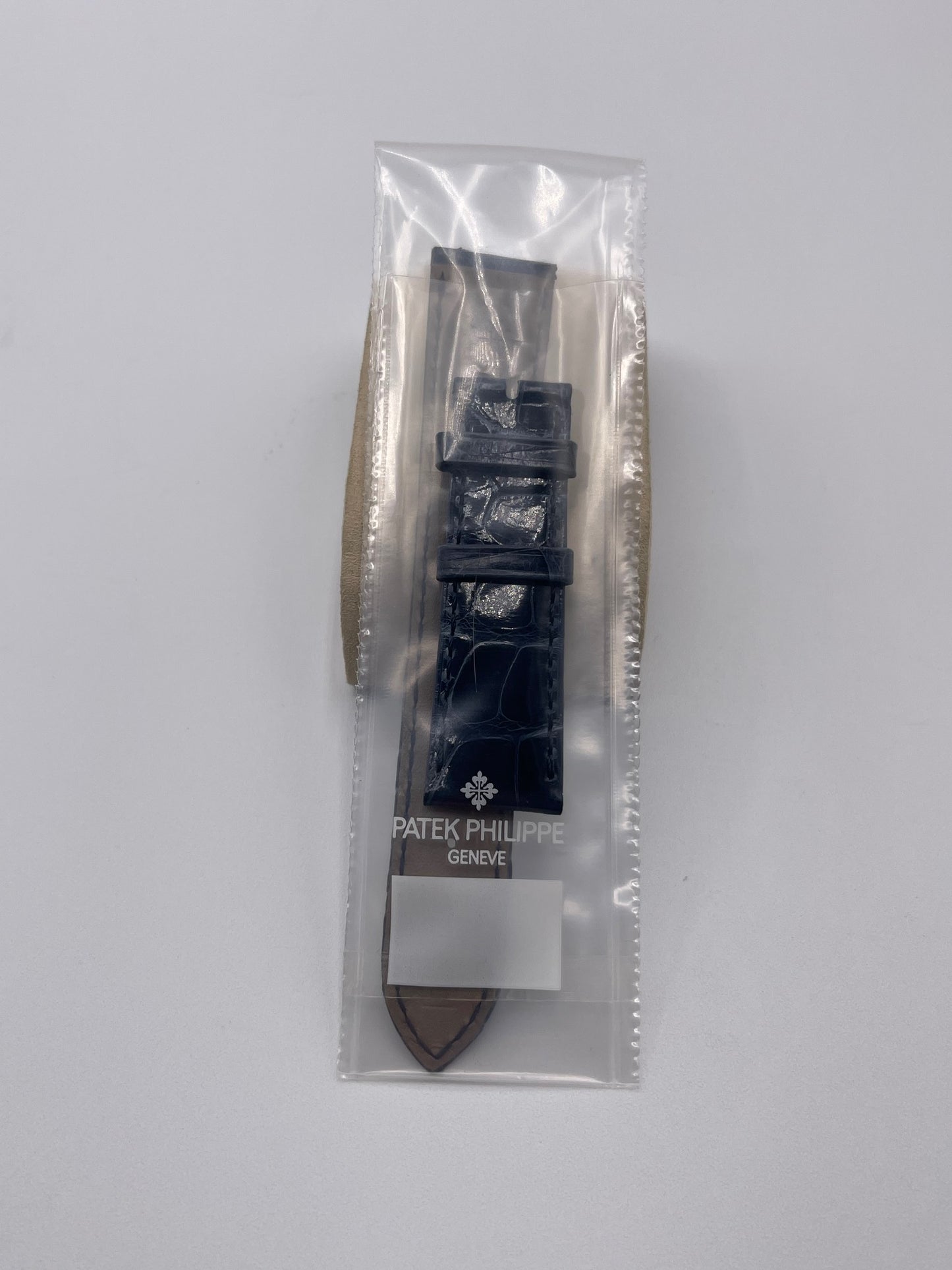 Patek Philippe Golden Ellipse cinturino alligatore blue alligator strap 21/15mm